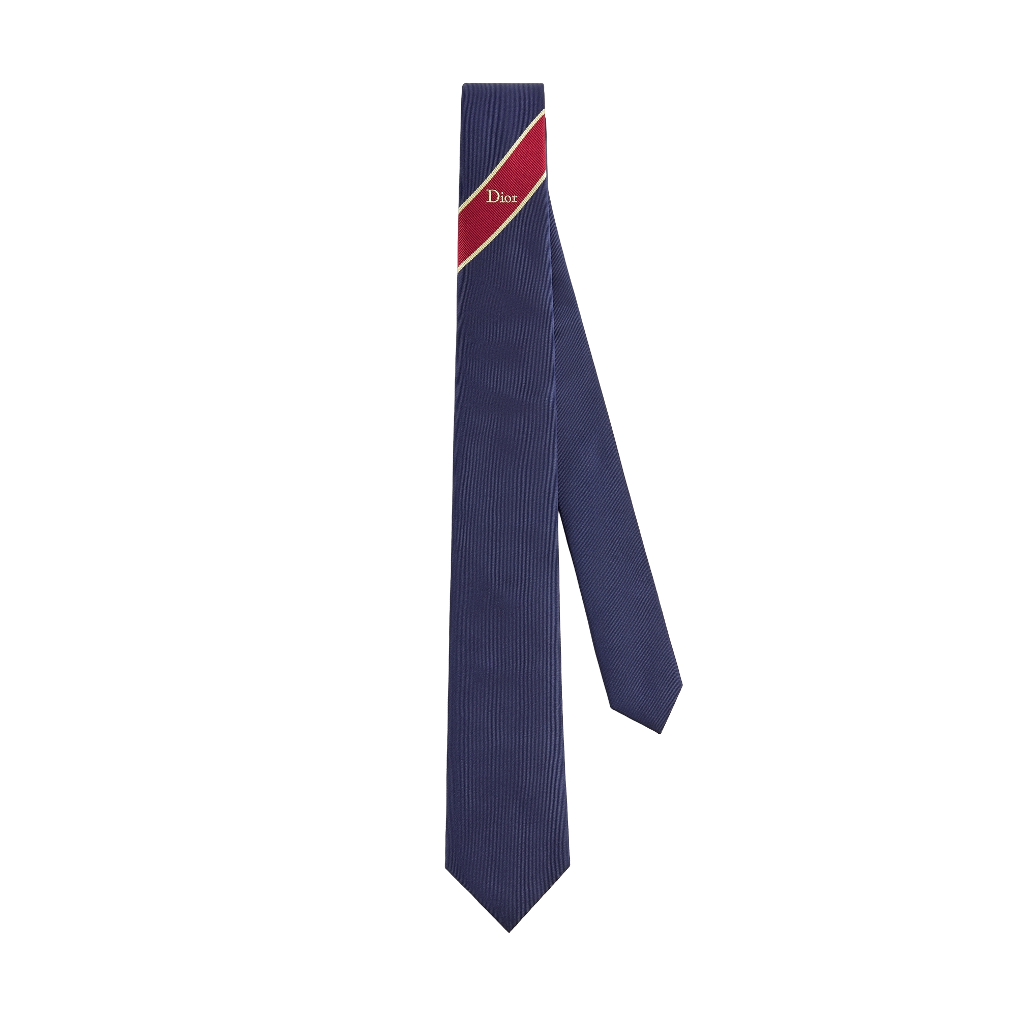  Navy Blue, Red and Yellow Silk