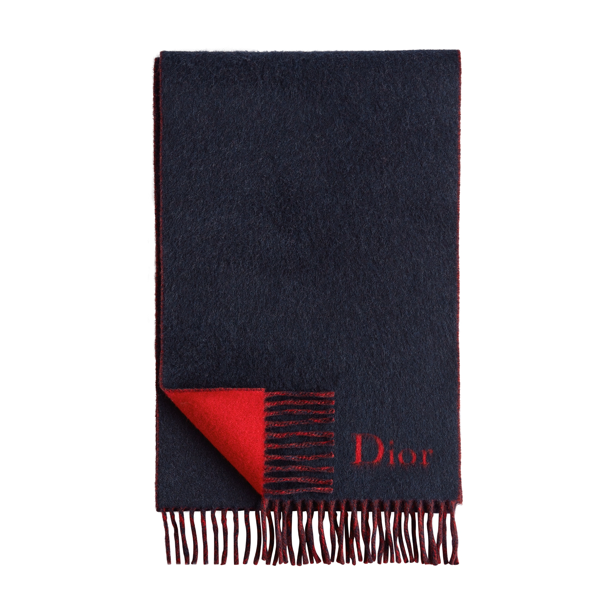  Wolle und Kaschmir in Marineblau und Rot