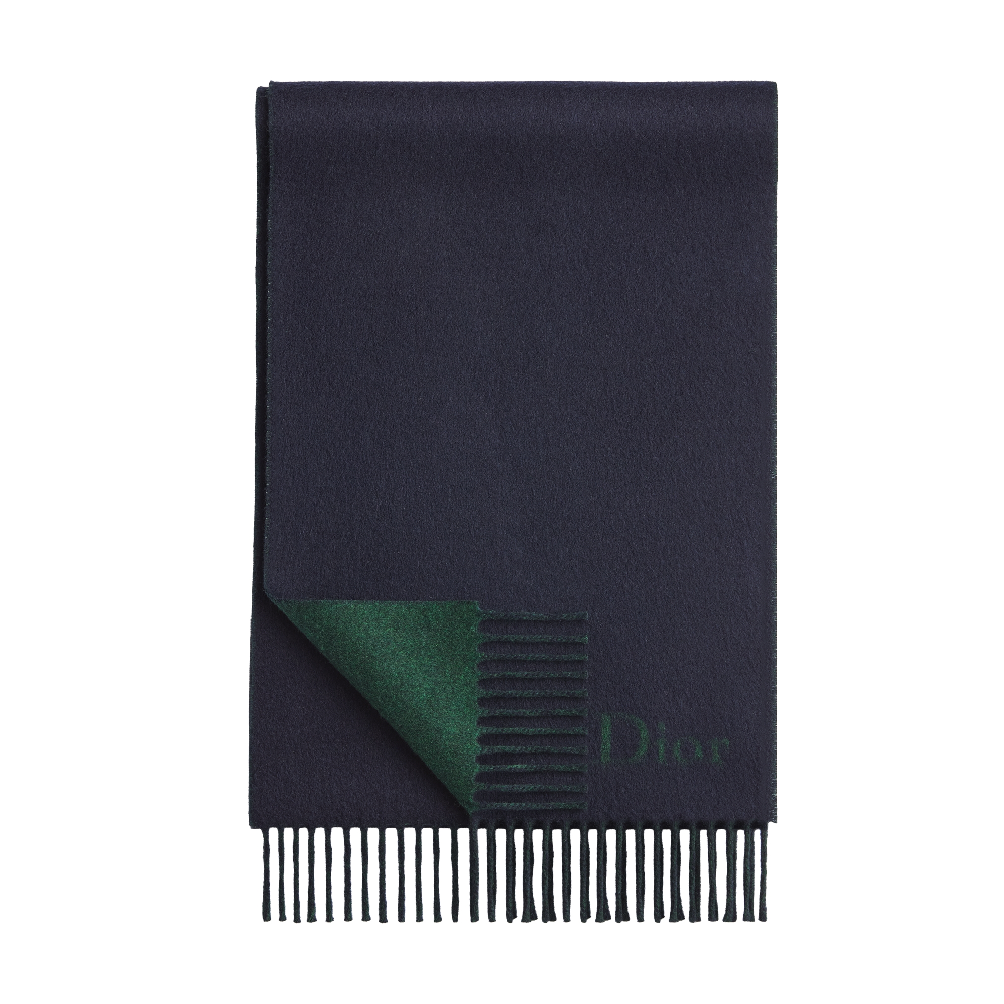  Laine et cachemire bleu marine et Vert Cyprès