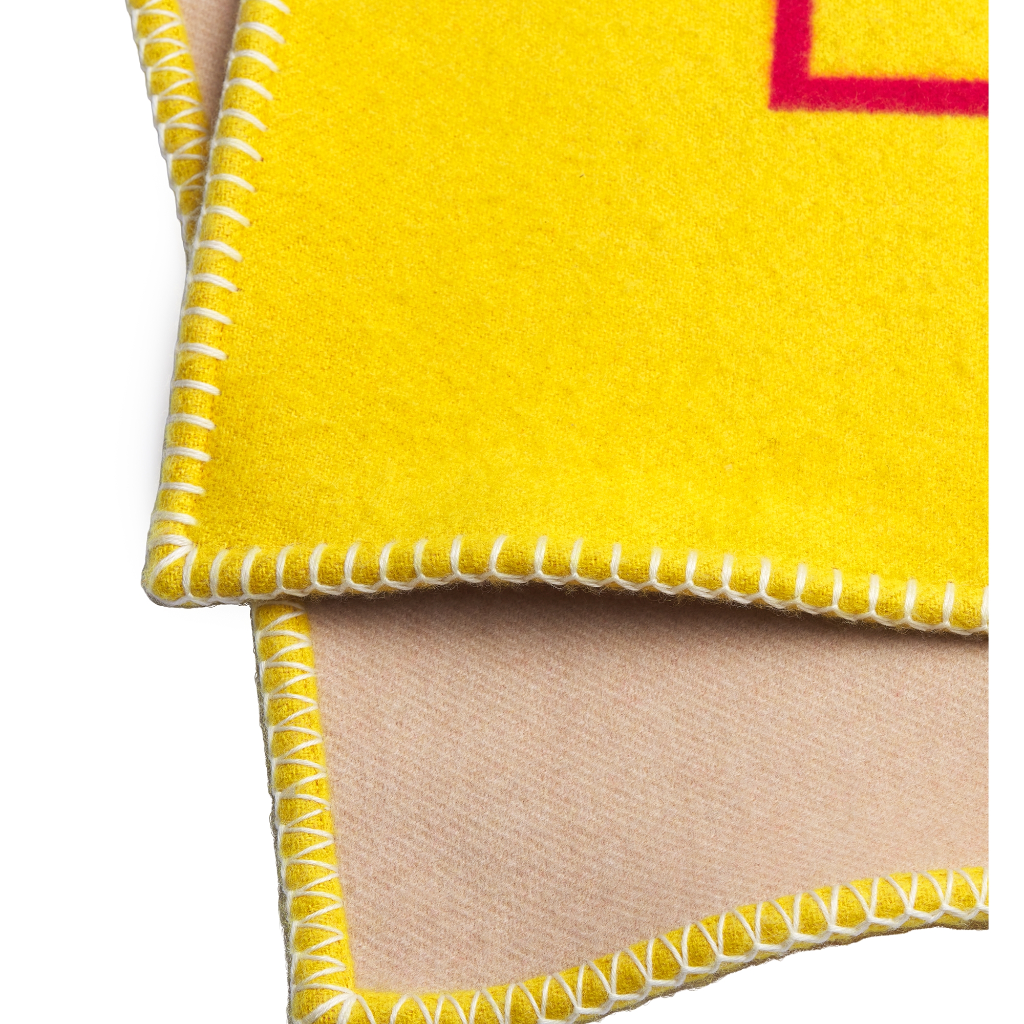 Blanket Yellow and Red Cashmere E09