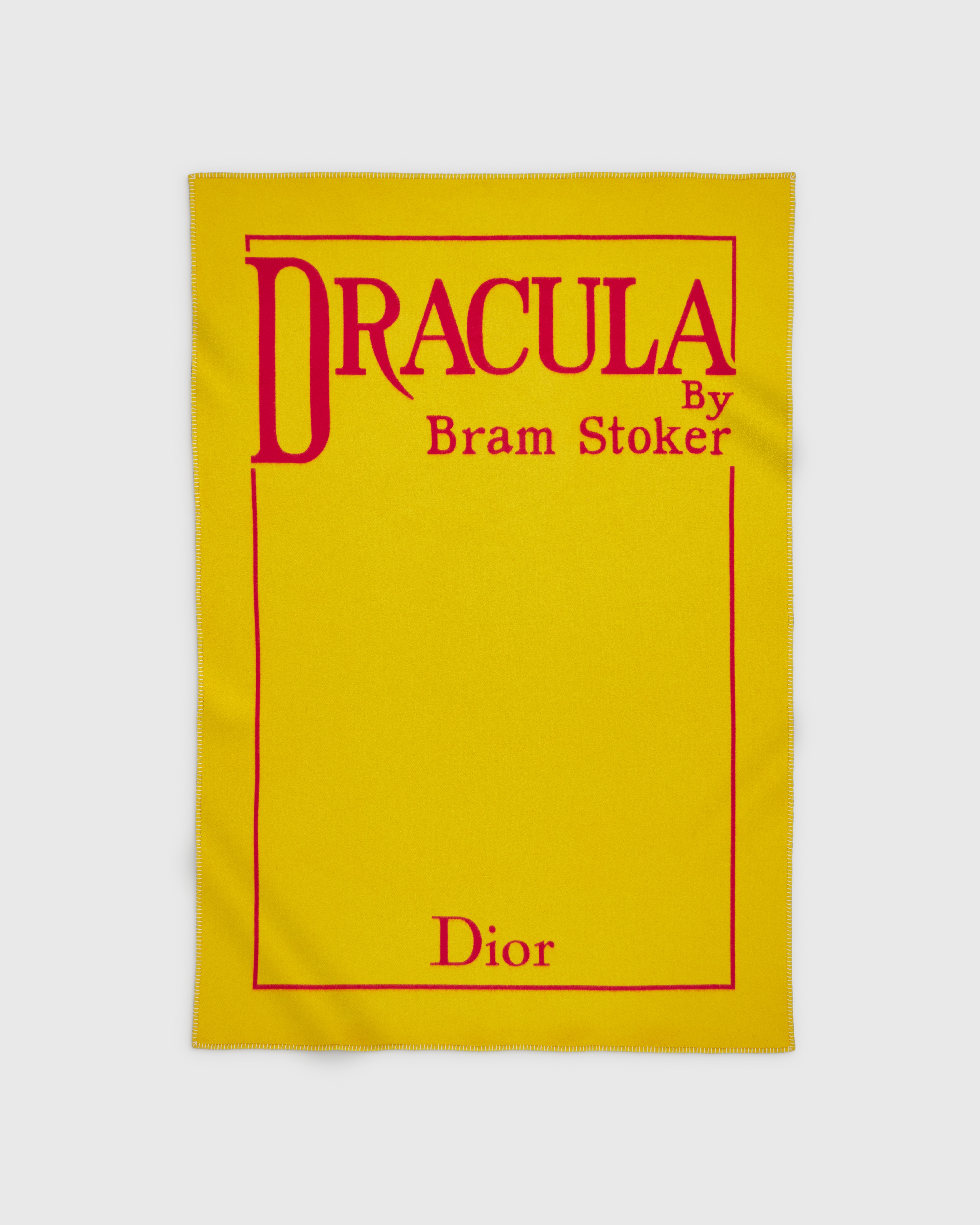 Decke Kaschmir in Gelb und Rot E01