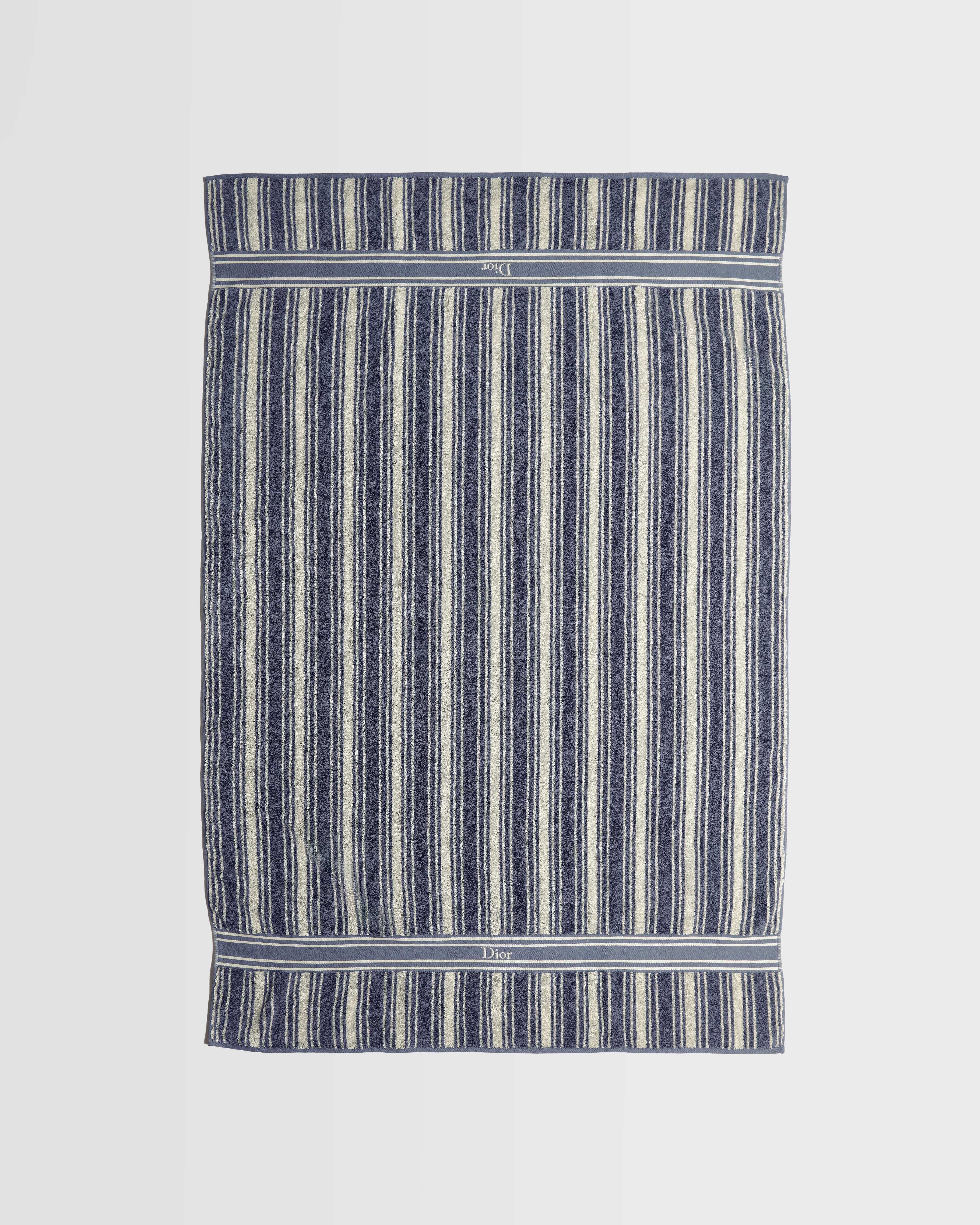 Toalla de baño a rayas Dioriviera Dior Algodón azul marino y beige E01