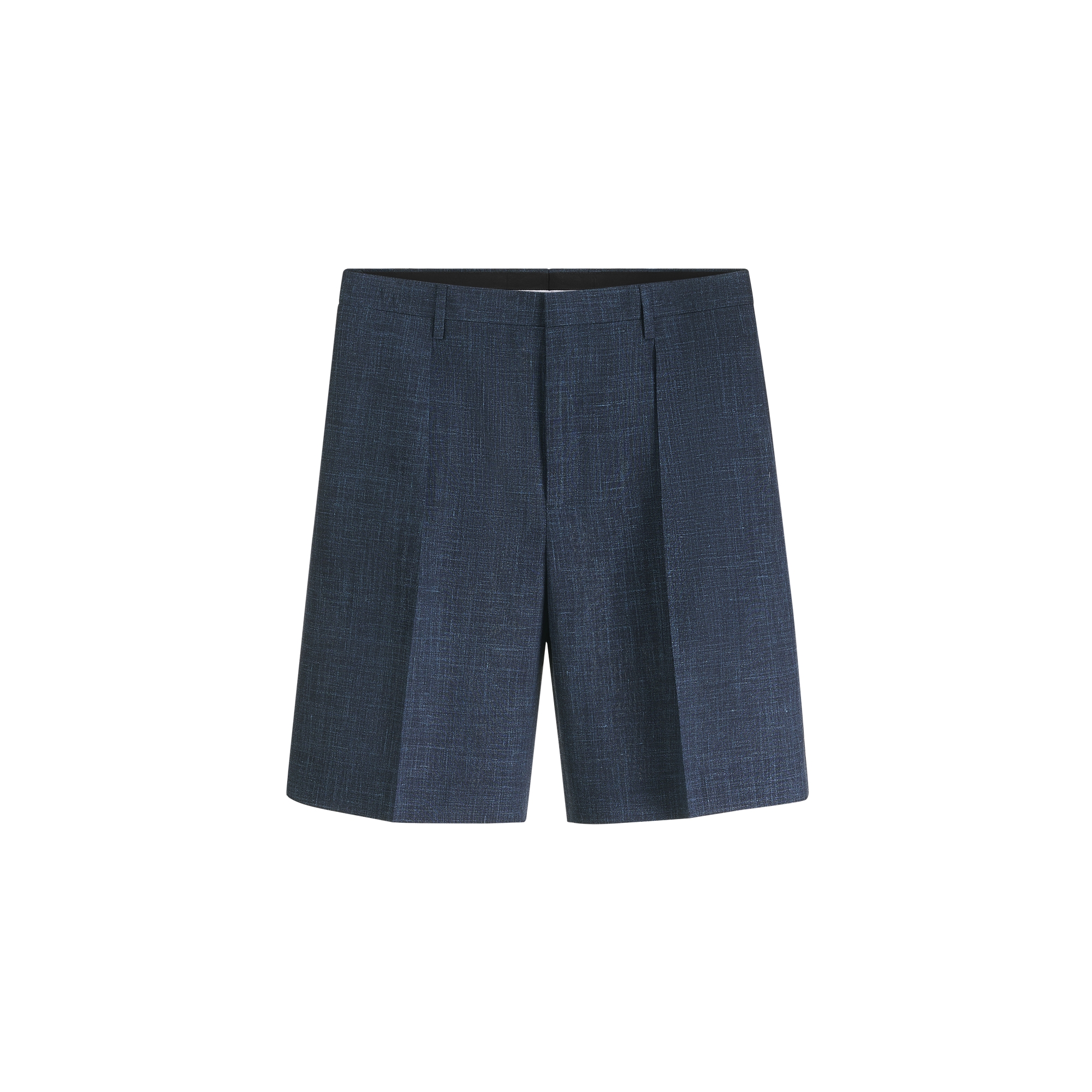 Dioriviera Chino Shorts Deep Blue Virgin Wool, Silk and Linen E01