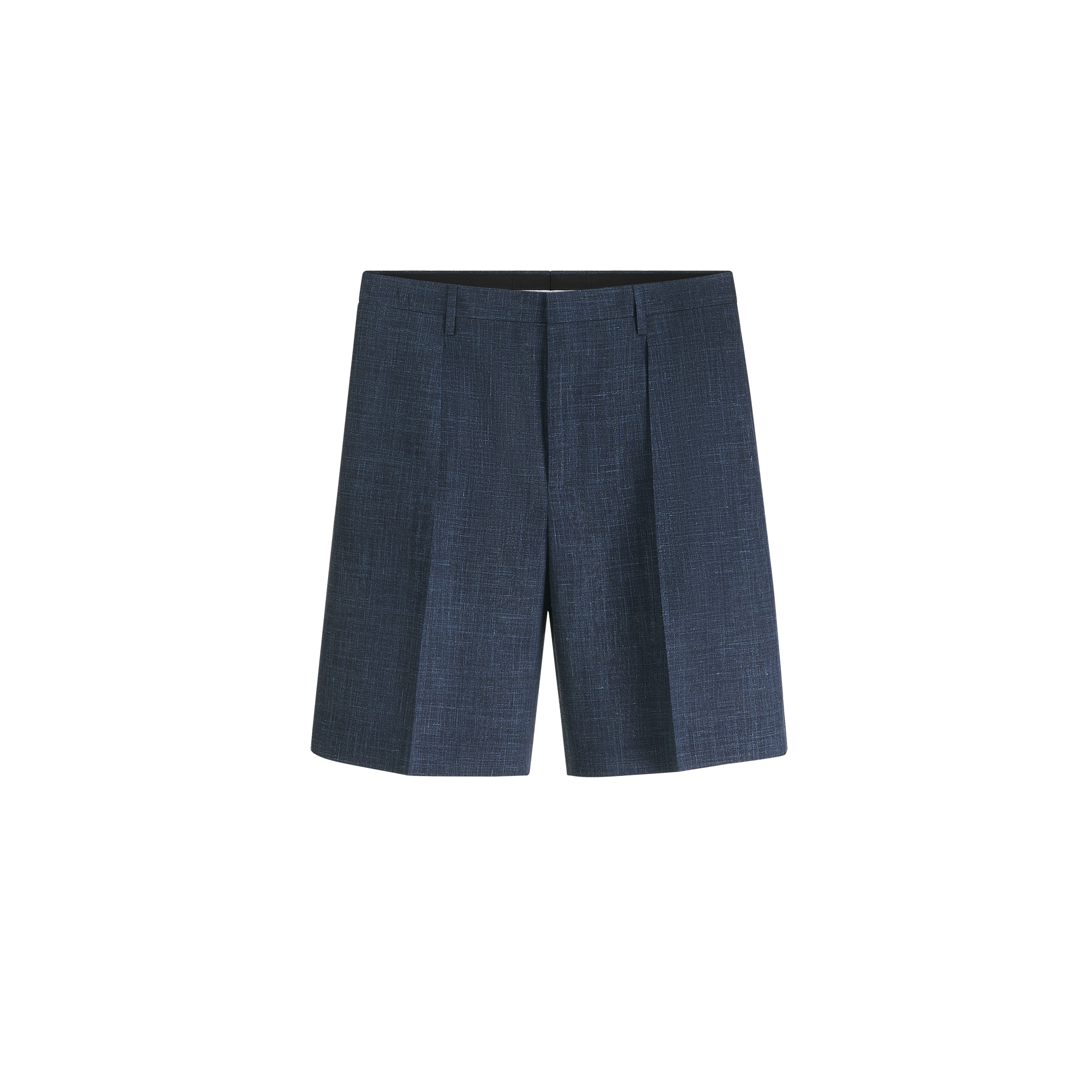 Dioriviera Chino Shorts Deep Blue Virgin Wool, Silk and Linen E01