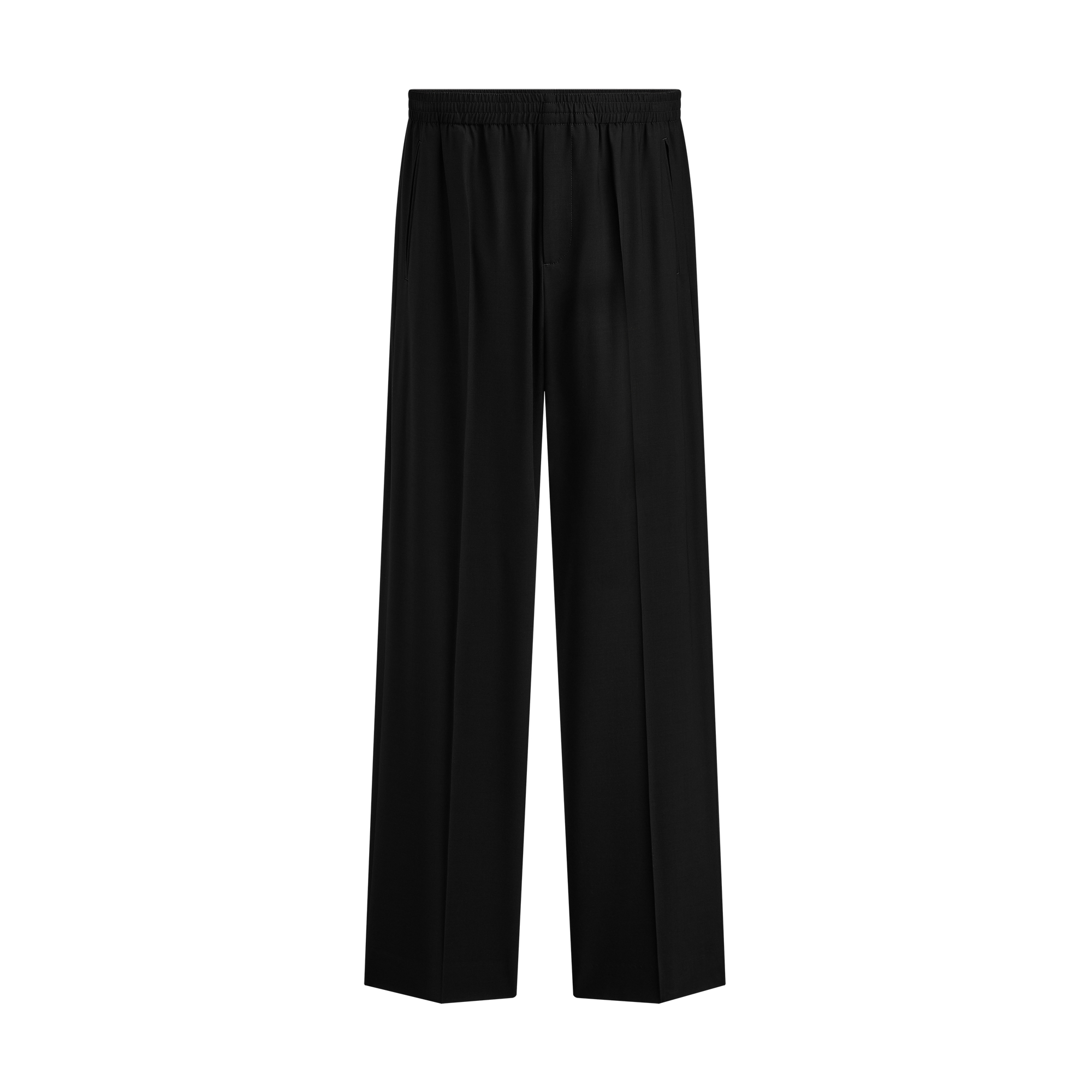 Tailored Track Pants Black Virgin Wool E01