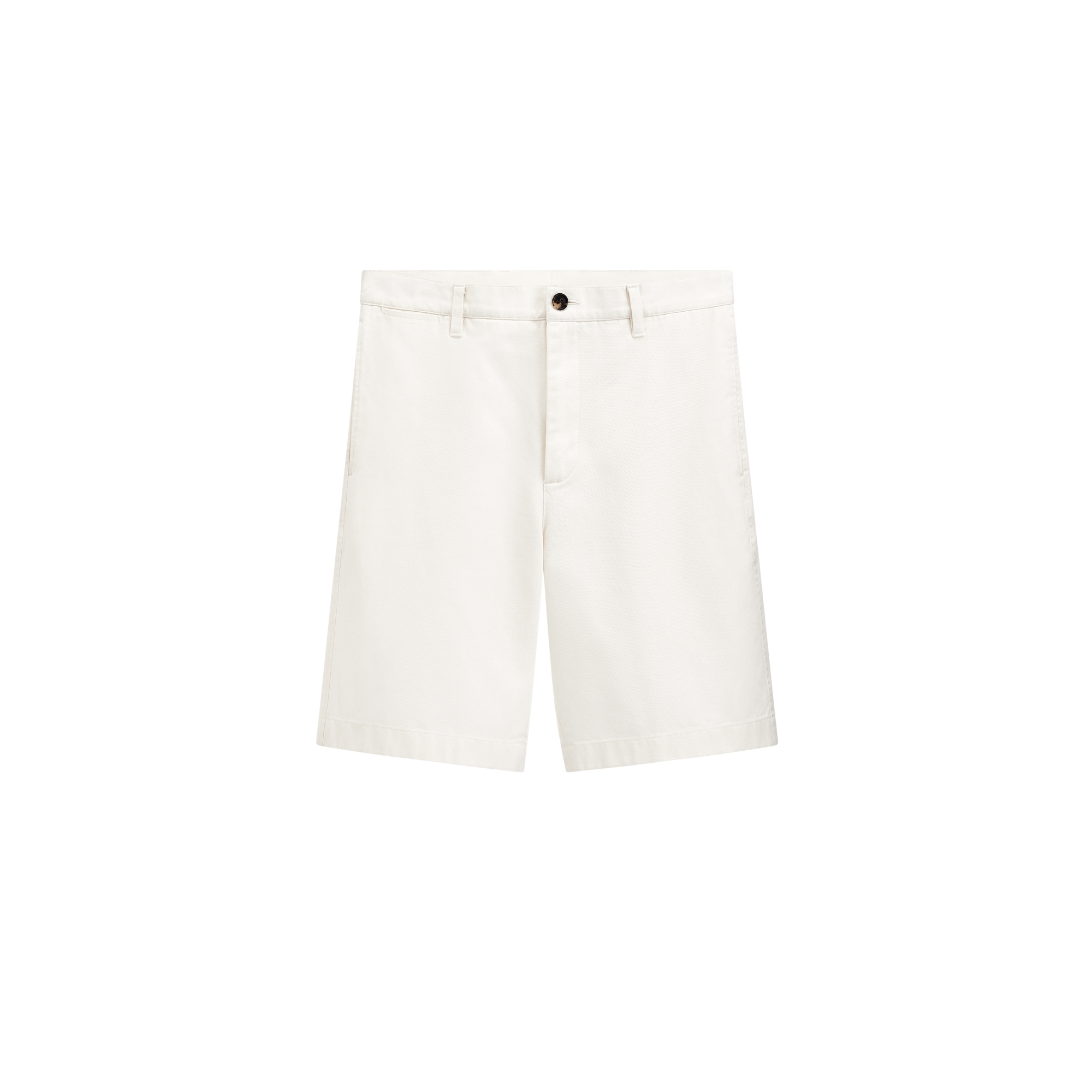  White Cotton Gabardine