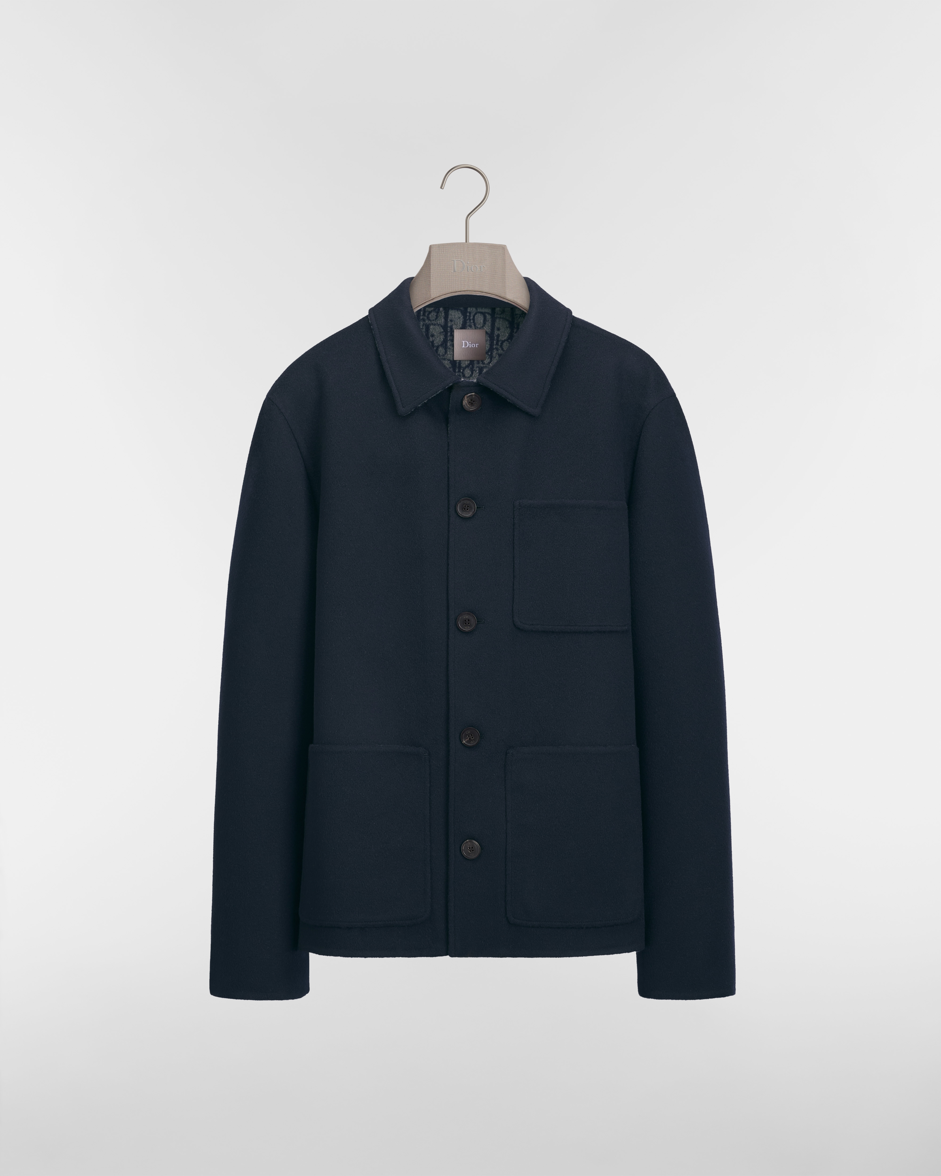 Dior Icons Workwear Jacket Blue Virgin Wool and Cashmere | DIOR