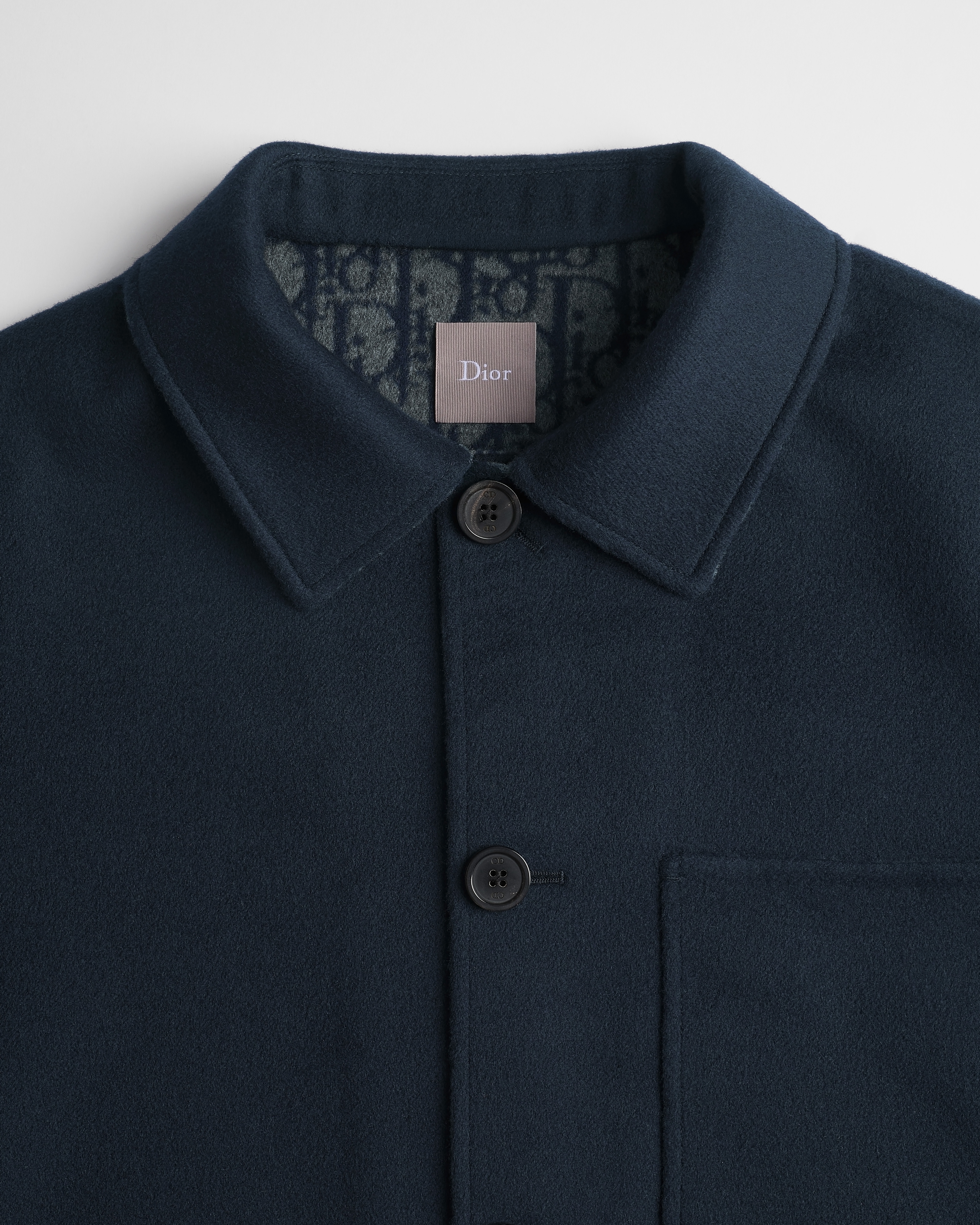 Dior Icons Workwear Jacket Blue Virgin Wool and Cashmere | DIOR