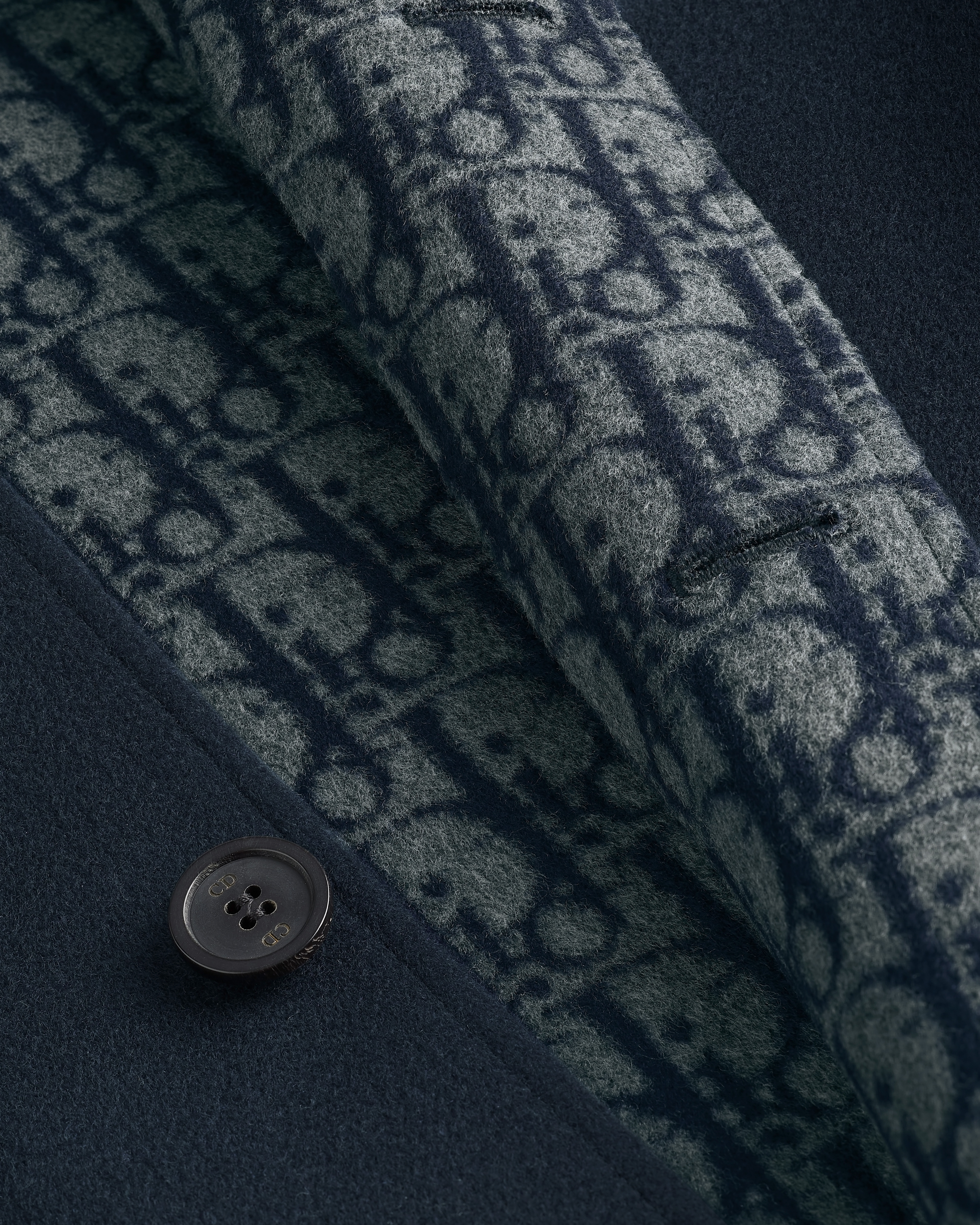 Dior Icons Workwear Jacket Blue Virgin Wool and Cashmere | DIOR