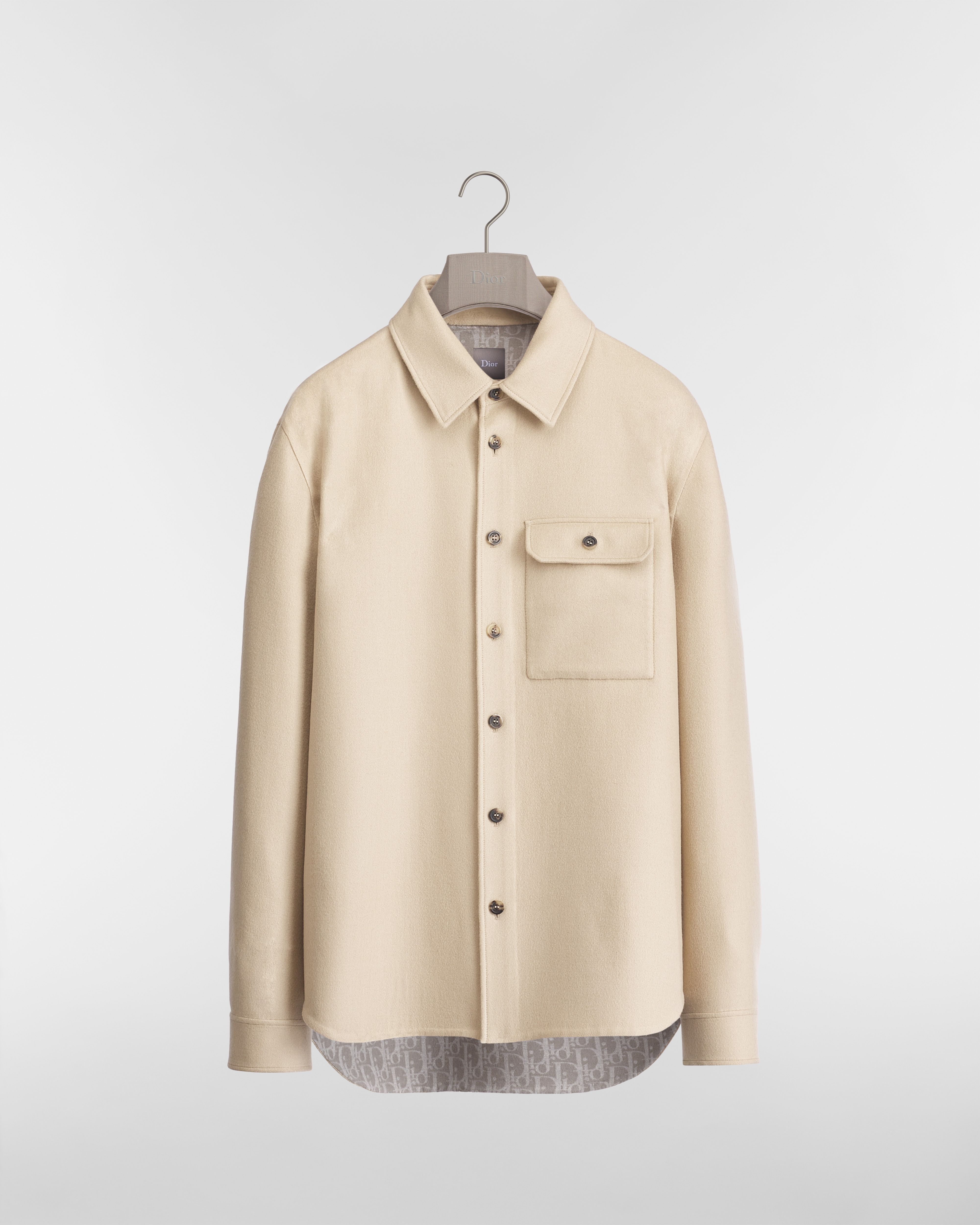 Dior Icons Overshirt Beige Double-Sided Virgin Wool, Cashmere and Silk E01