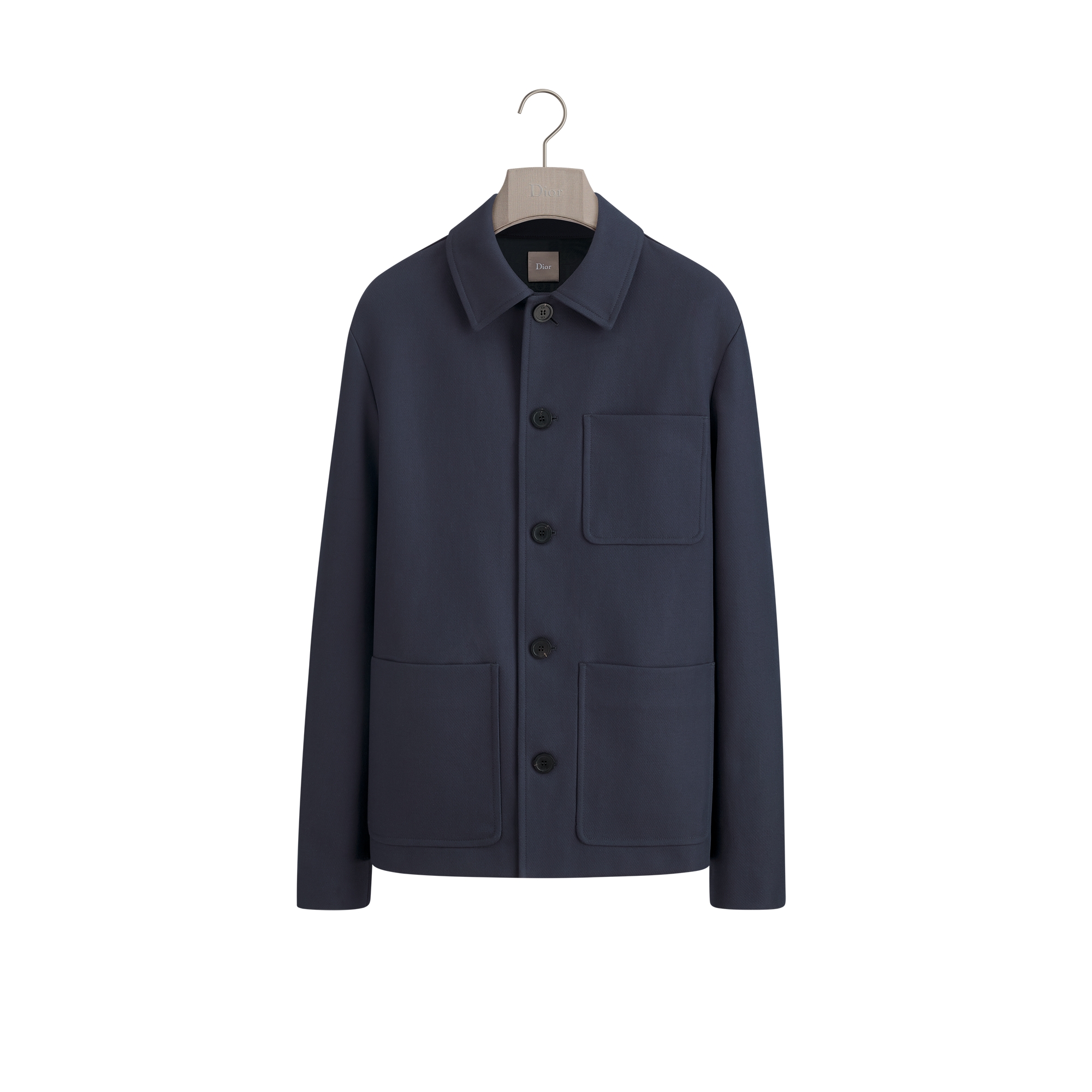  Jacquard di cotone double face blu