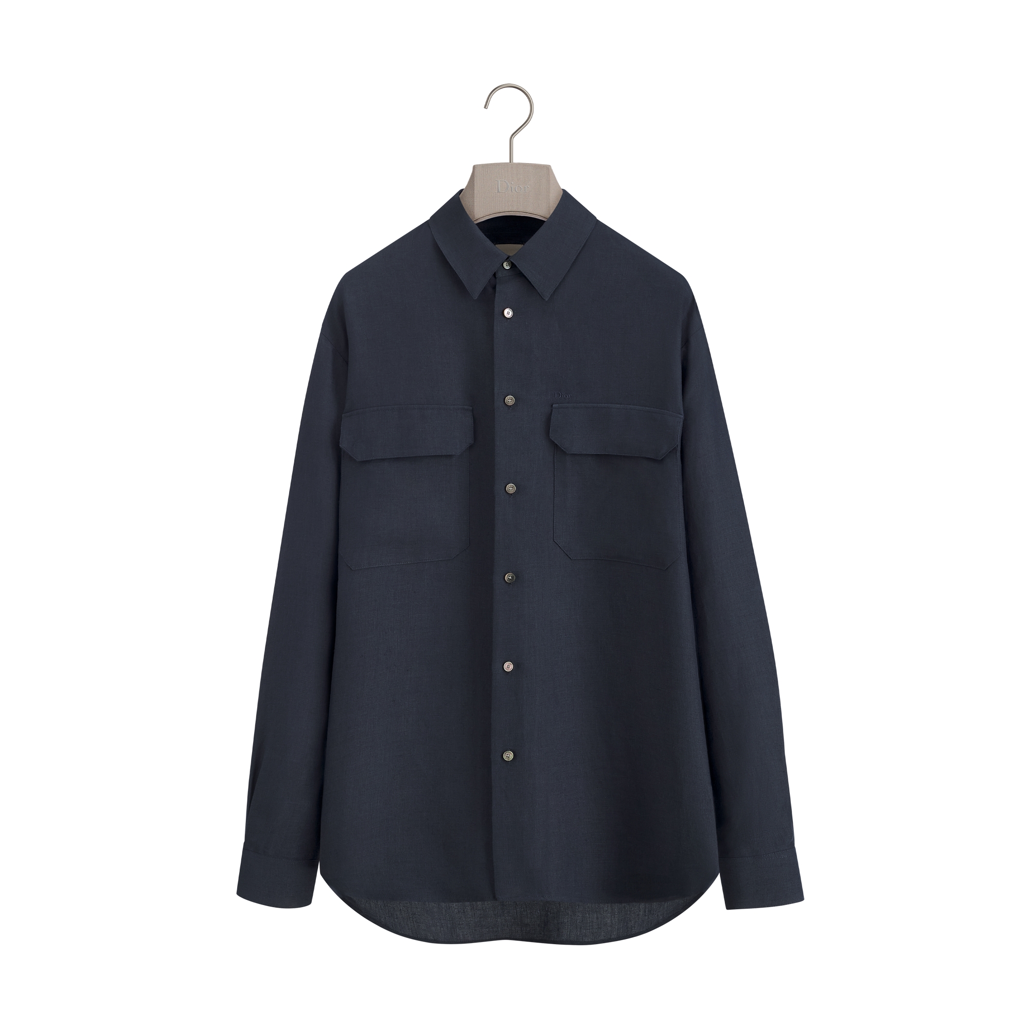  ผ้าใยกัญชงสีน้ำเงินเนวี่