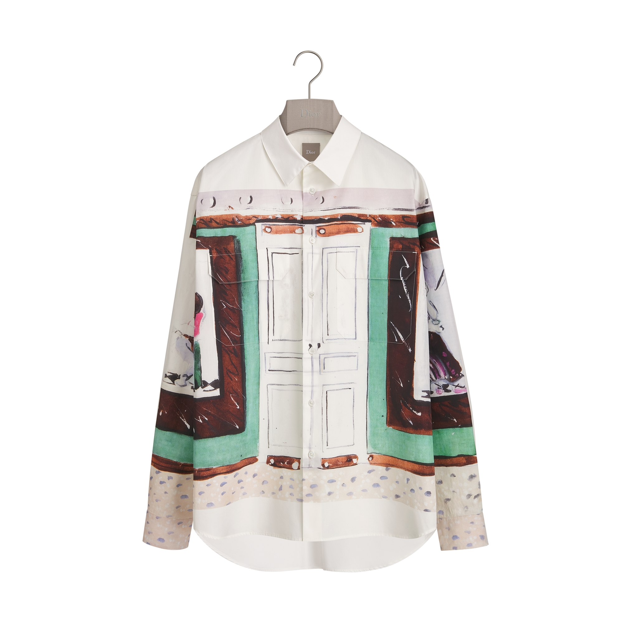 Dioriviera Oversized Shirt White Cotton Poplin | DIOR