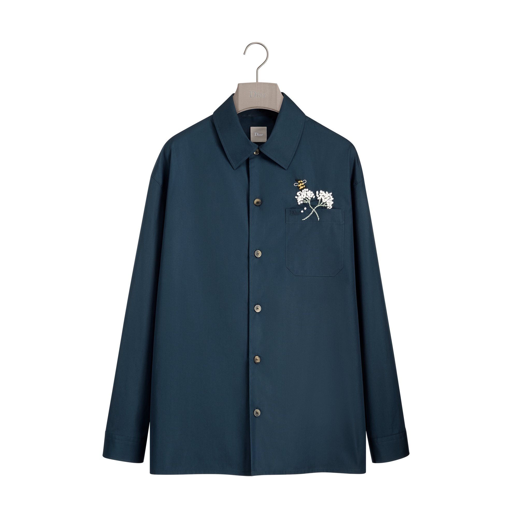 DIOR | Dior Flower BEE シャツ コットンポプリン