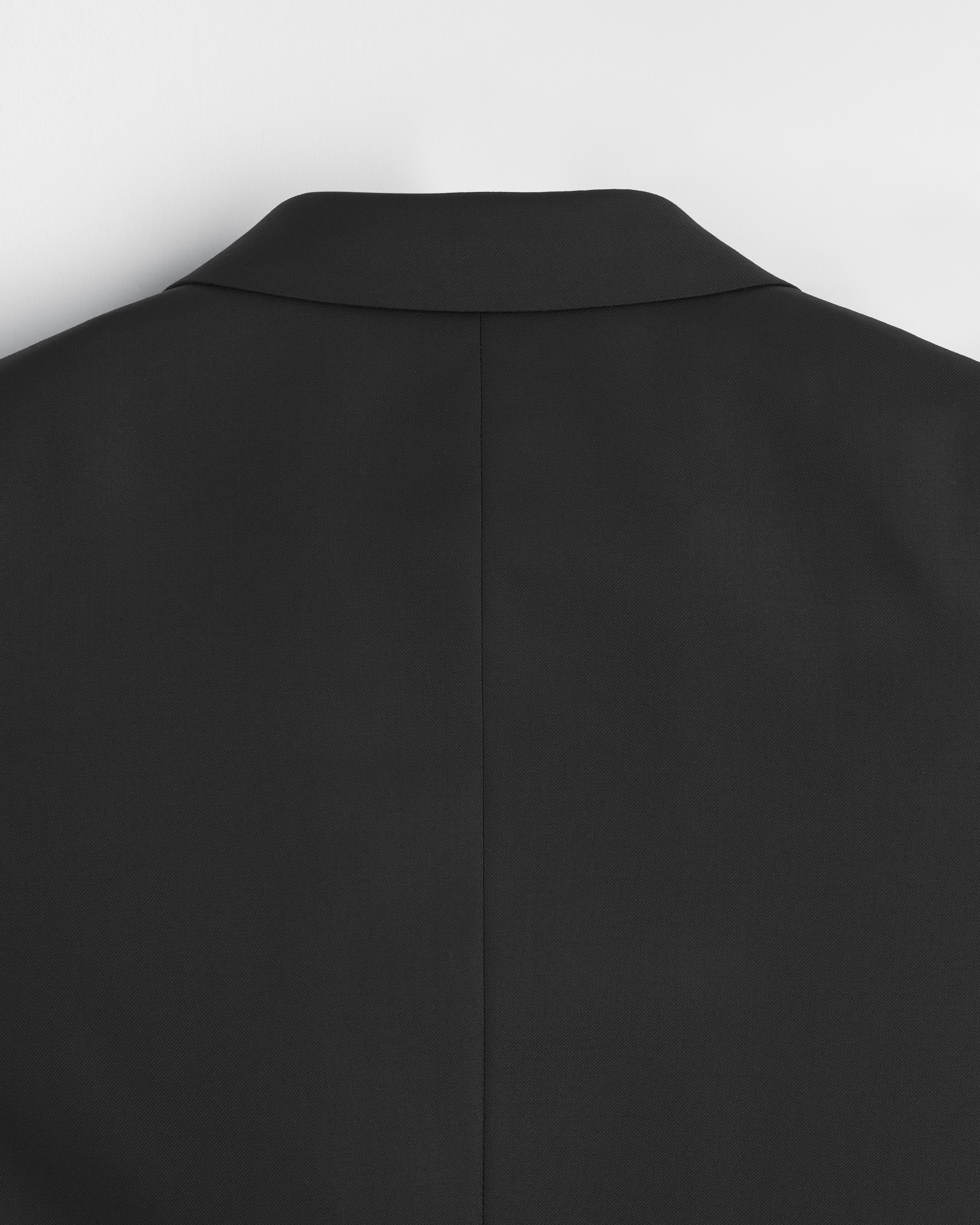 Classic Suit Black Virgin Wool Twill E08