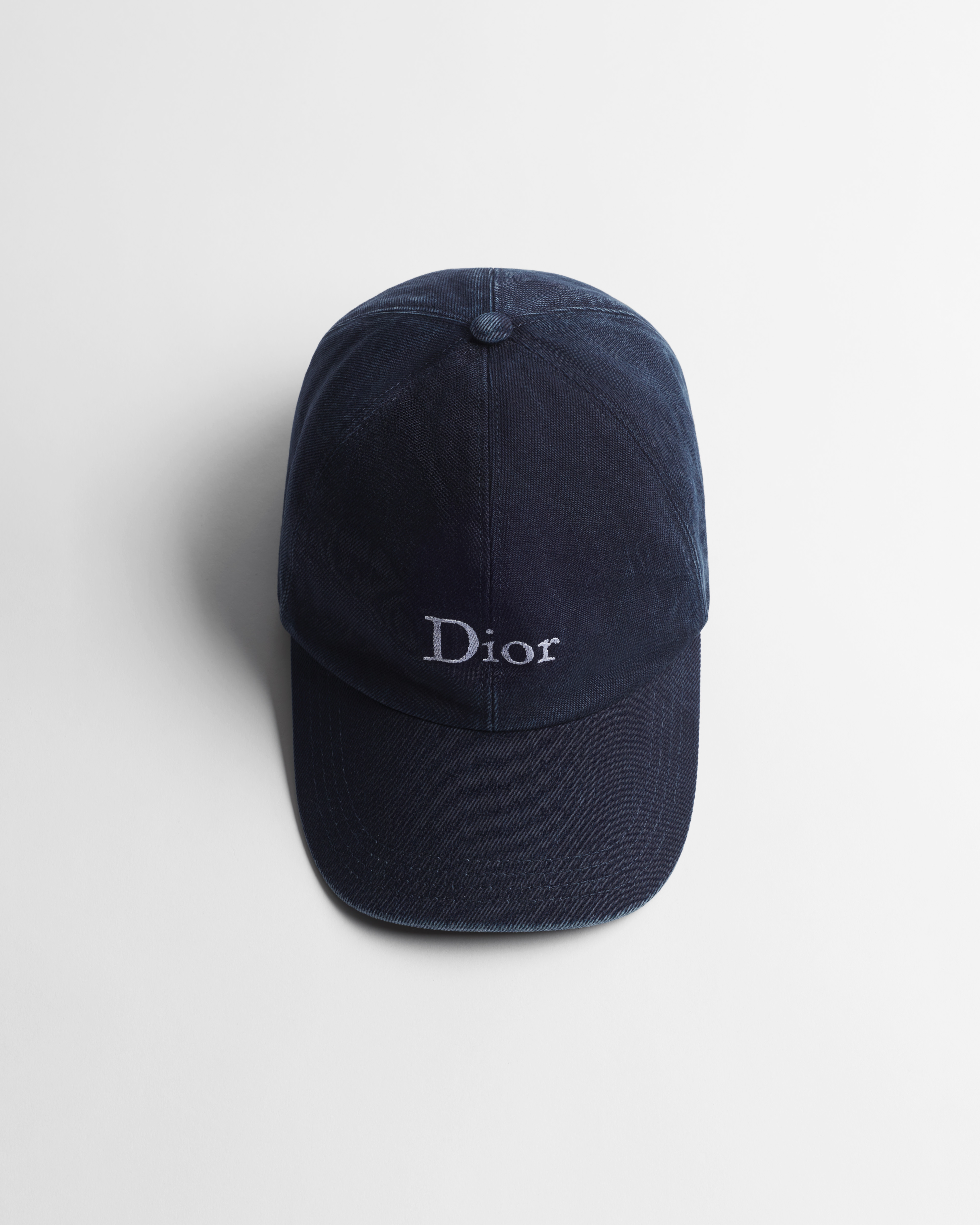 Dior Crafty 帽子 蓝色石洗棉质面料 E06