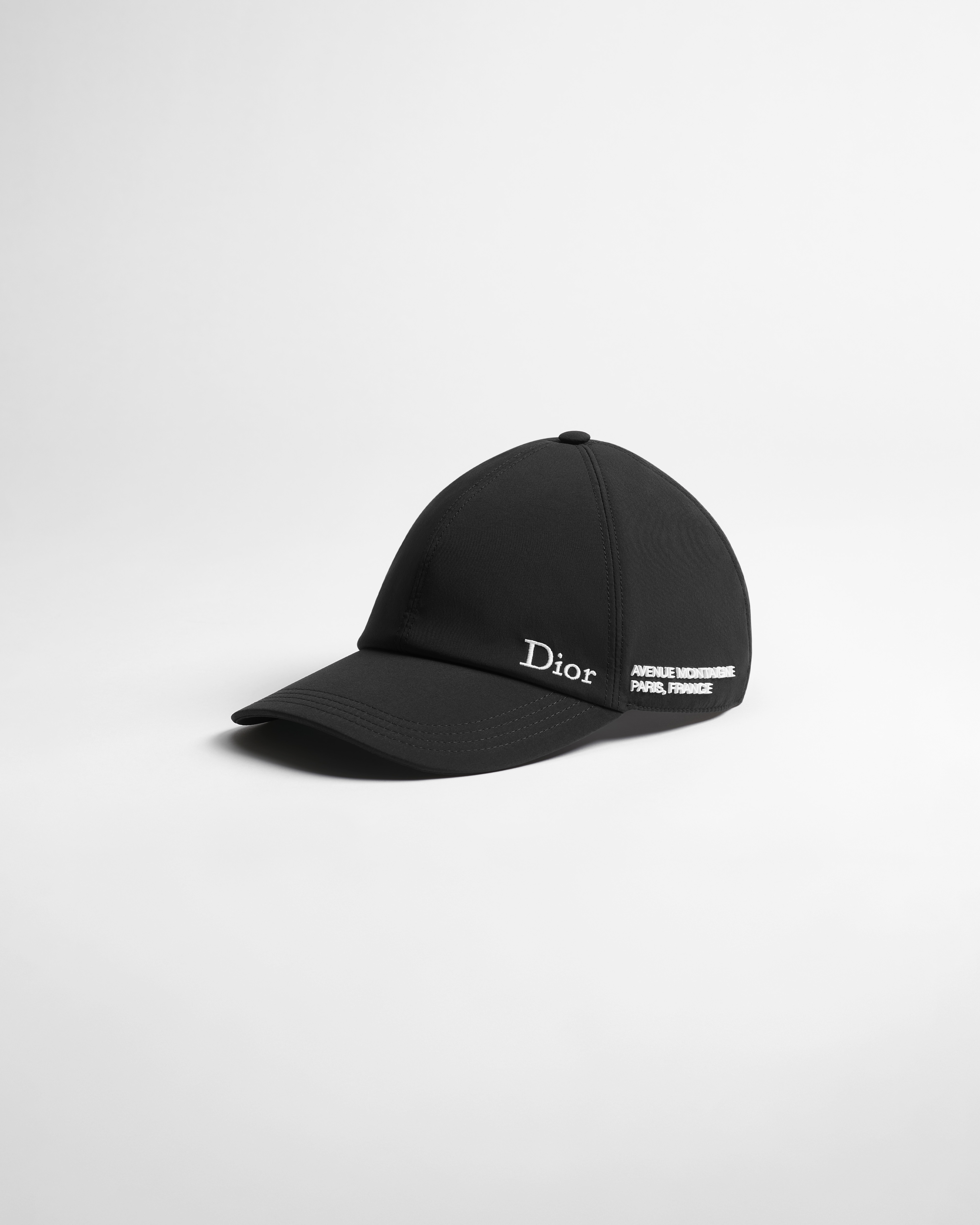 Gorra Dior Montaigne Tejido técnico negro E03