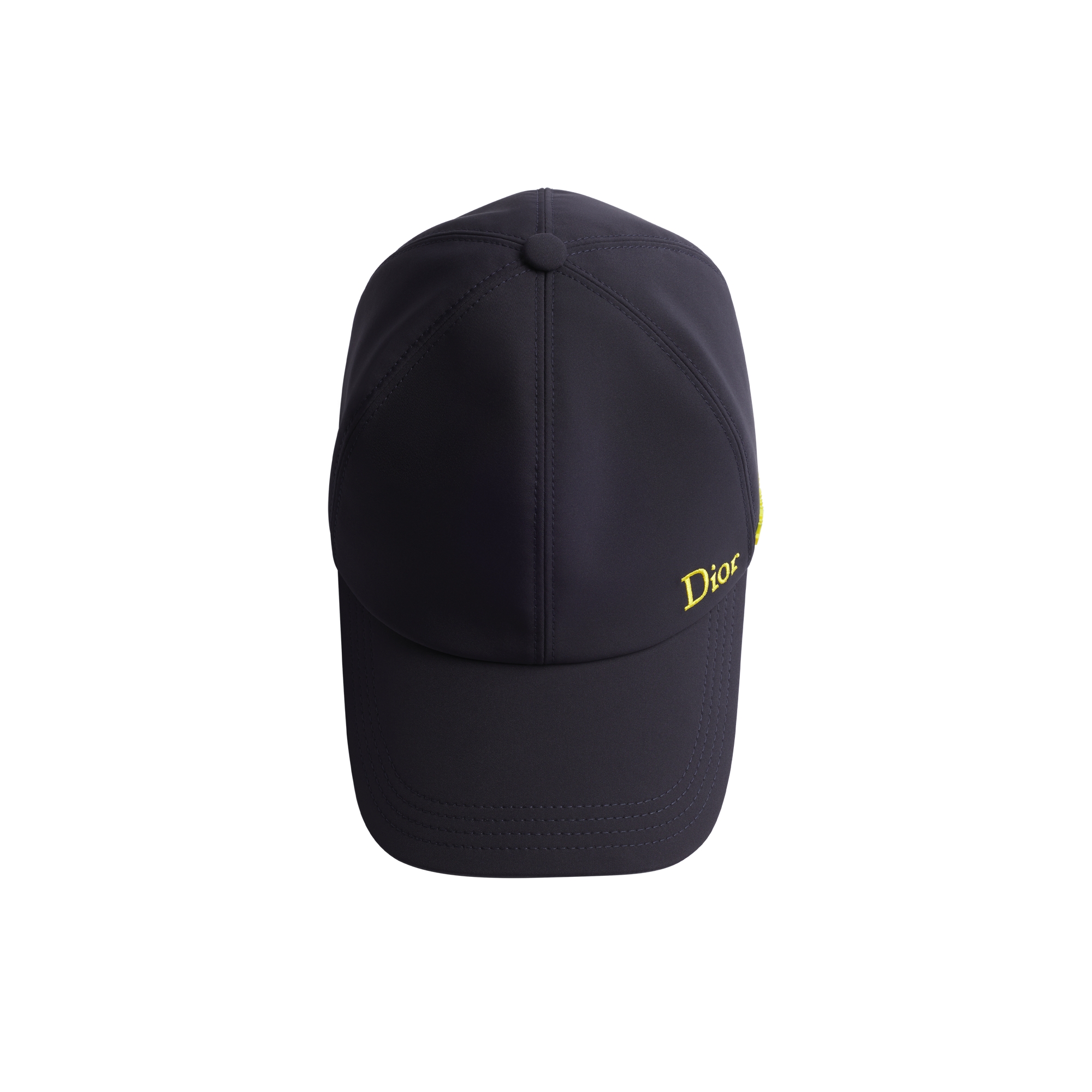 DiorAlps Dior Montaigne Cap Navy Blue Water-Repellent Technical Fabric E06