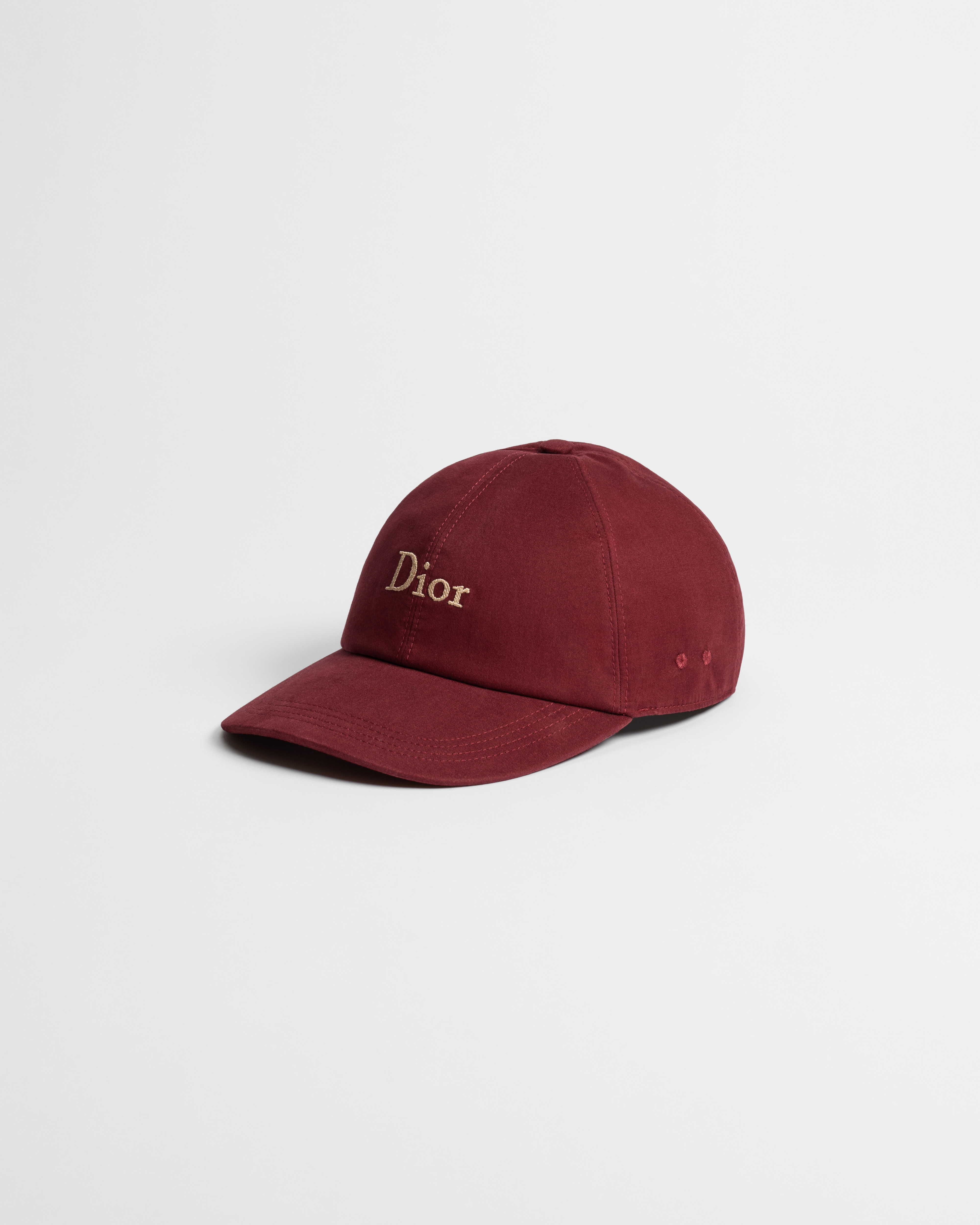 Dior Crafty Cap Burgundy Cotton Canvas E03