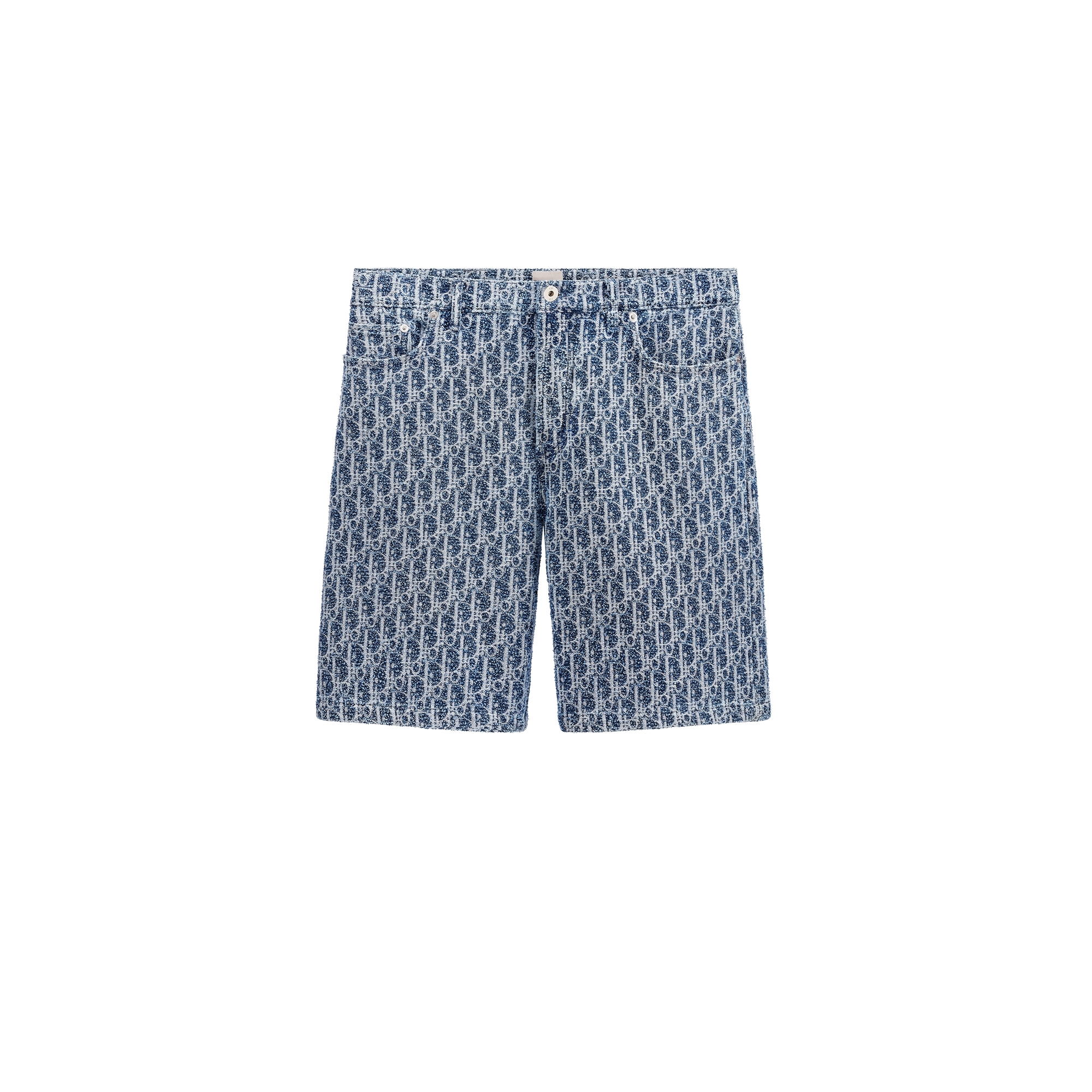 Dioriviera Dior Oblique Shorts Blue Spongy Cotton-Blend Twill E01