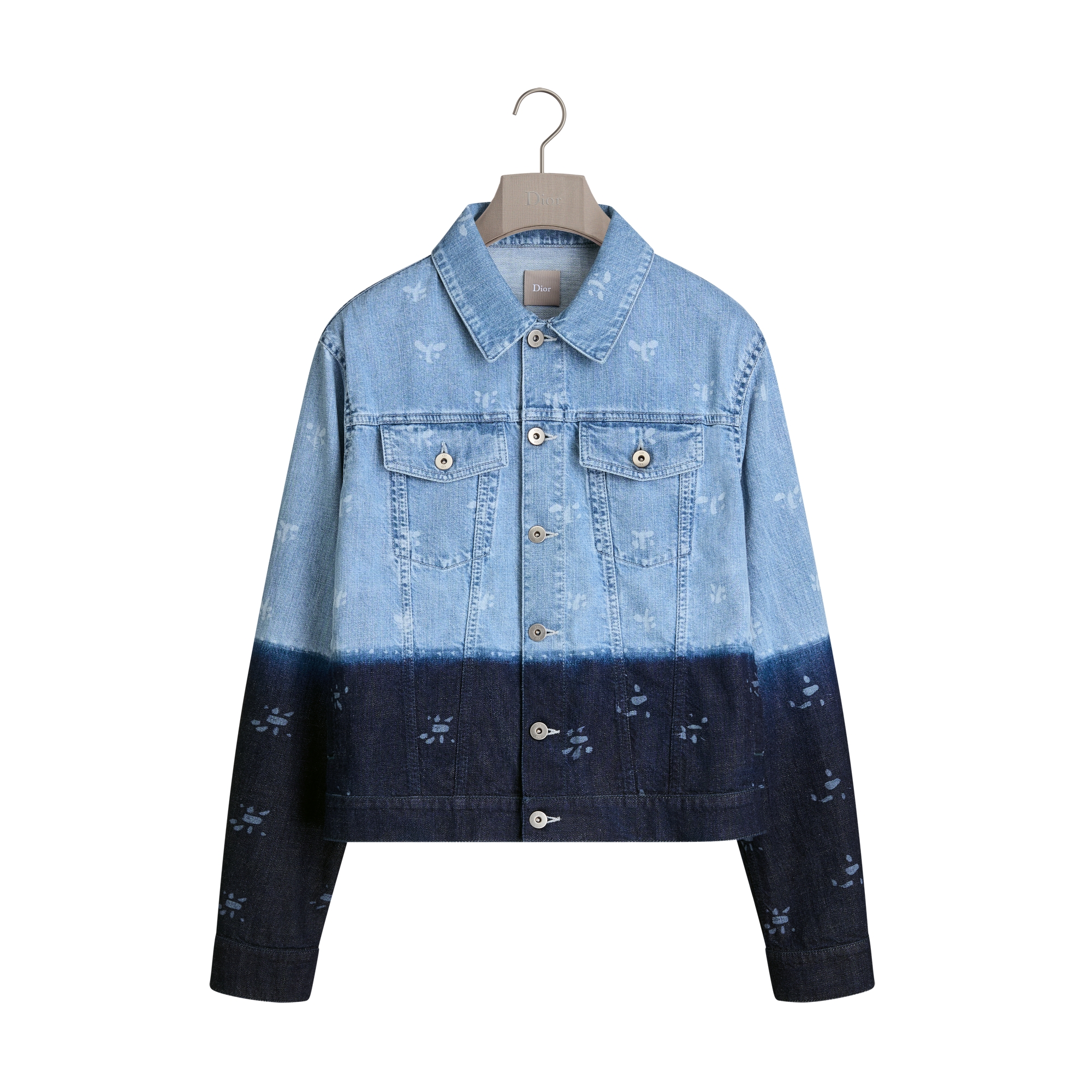 Dioriviera Trucker Jacket Blue Cotton Twill | DIOR