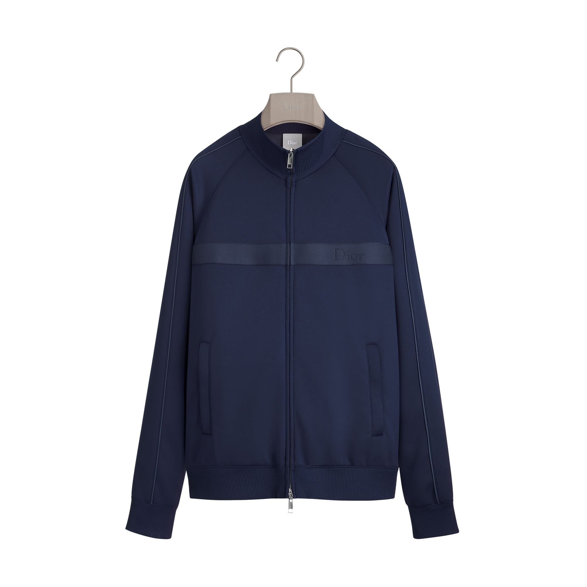 Track Jacket Navy Blue Technical Jersey | DIOR