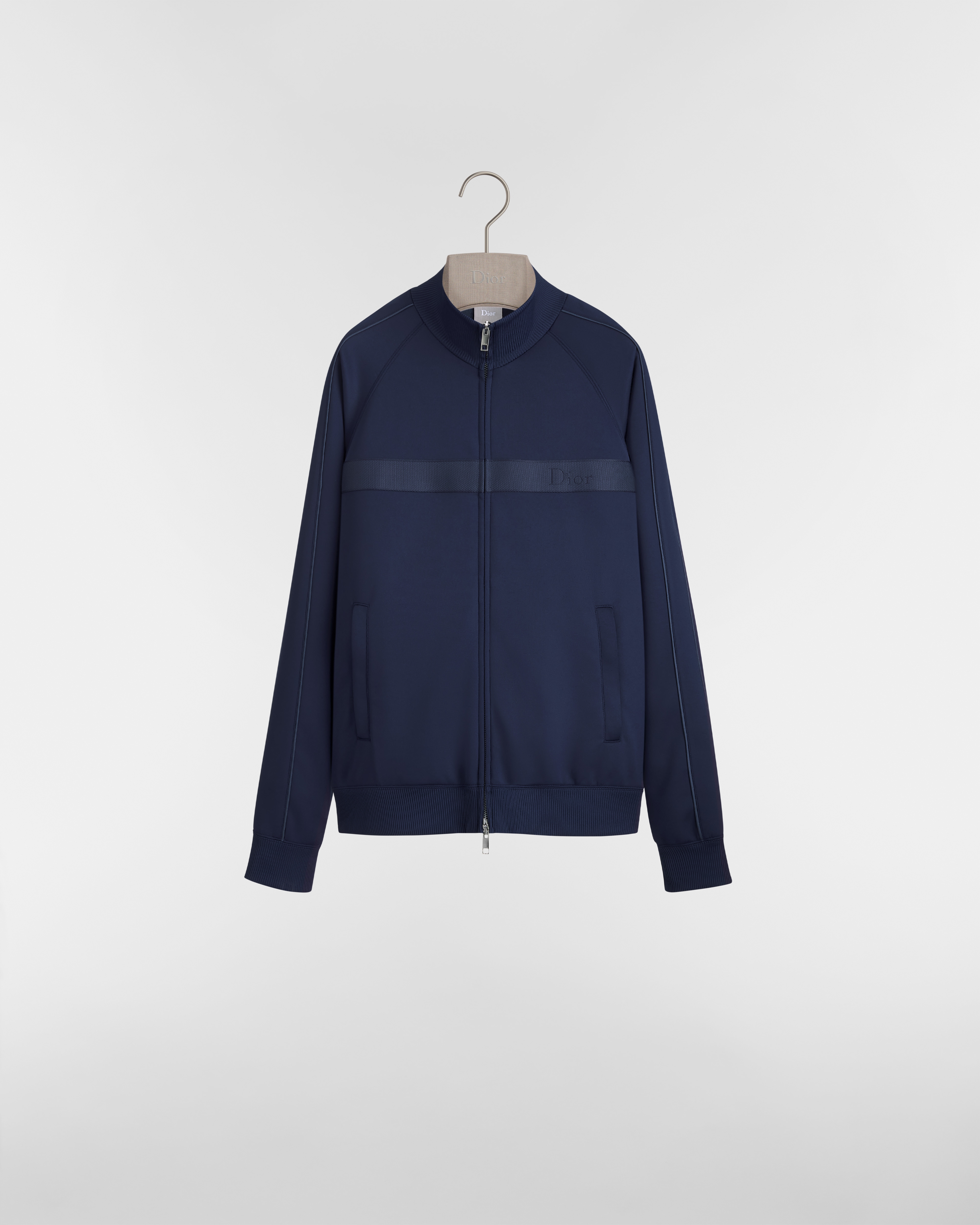 運動外套 海軍藍科技針織布 E01