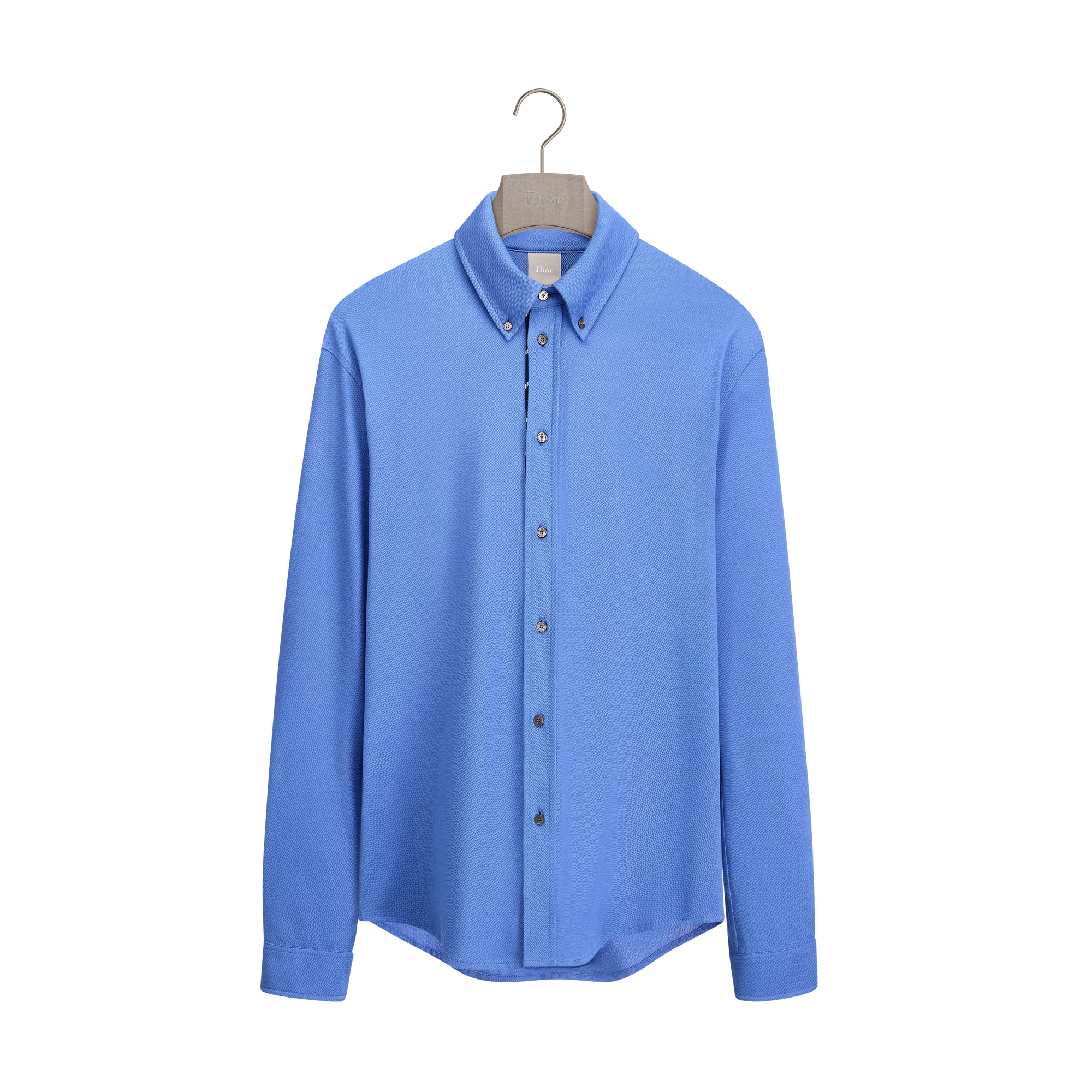  Piqué de coton Sea Island bleu