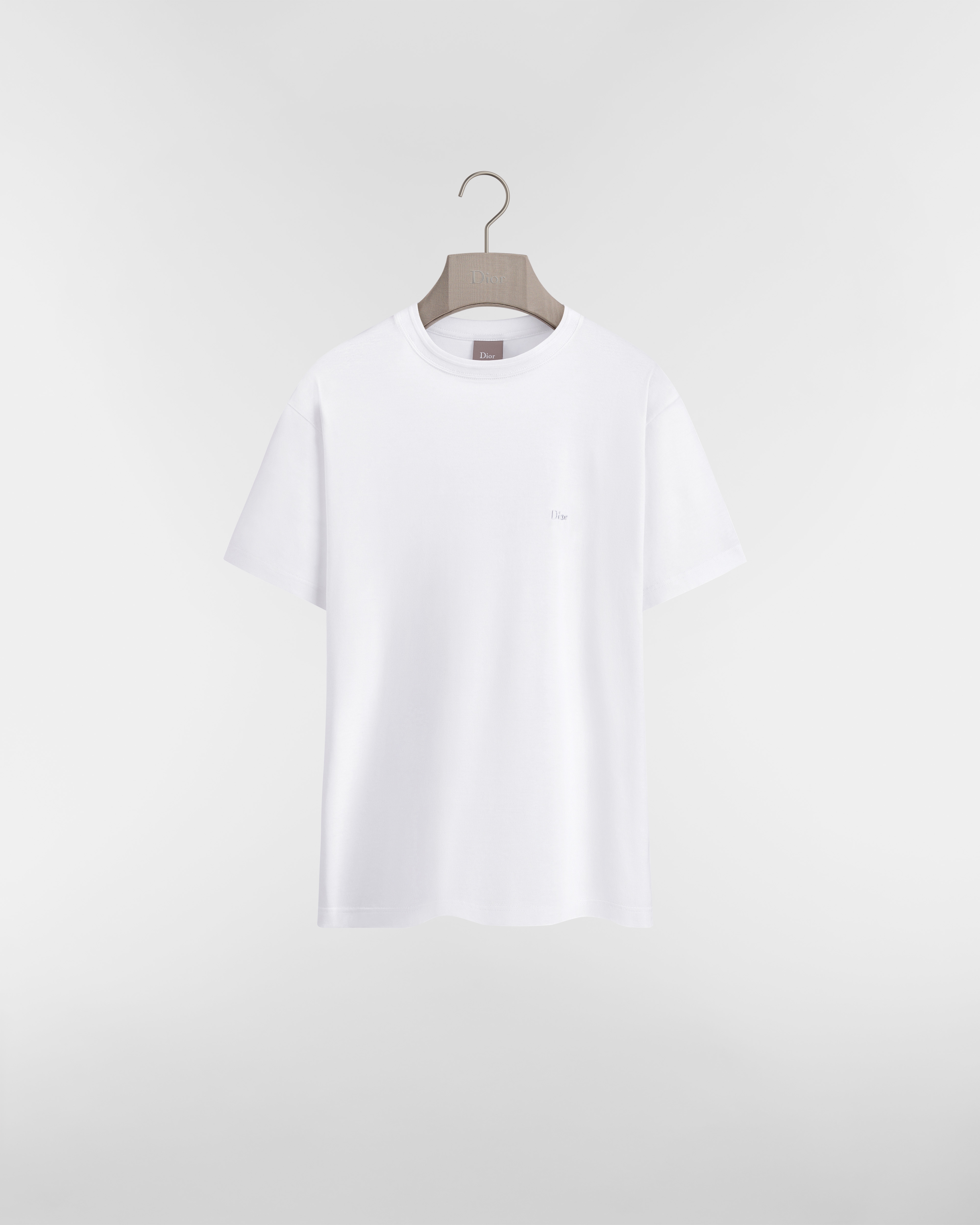Dior グラデーション Tシャツ 12M T-Shirt with Dior Embroidery, Relaxed Fit Black Sea Island Cotton