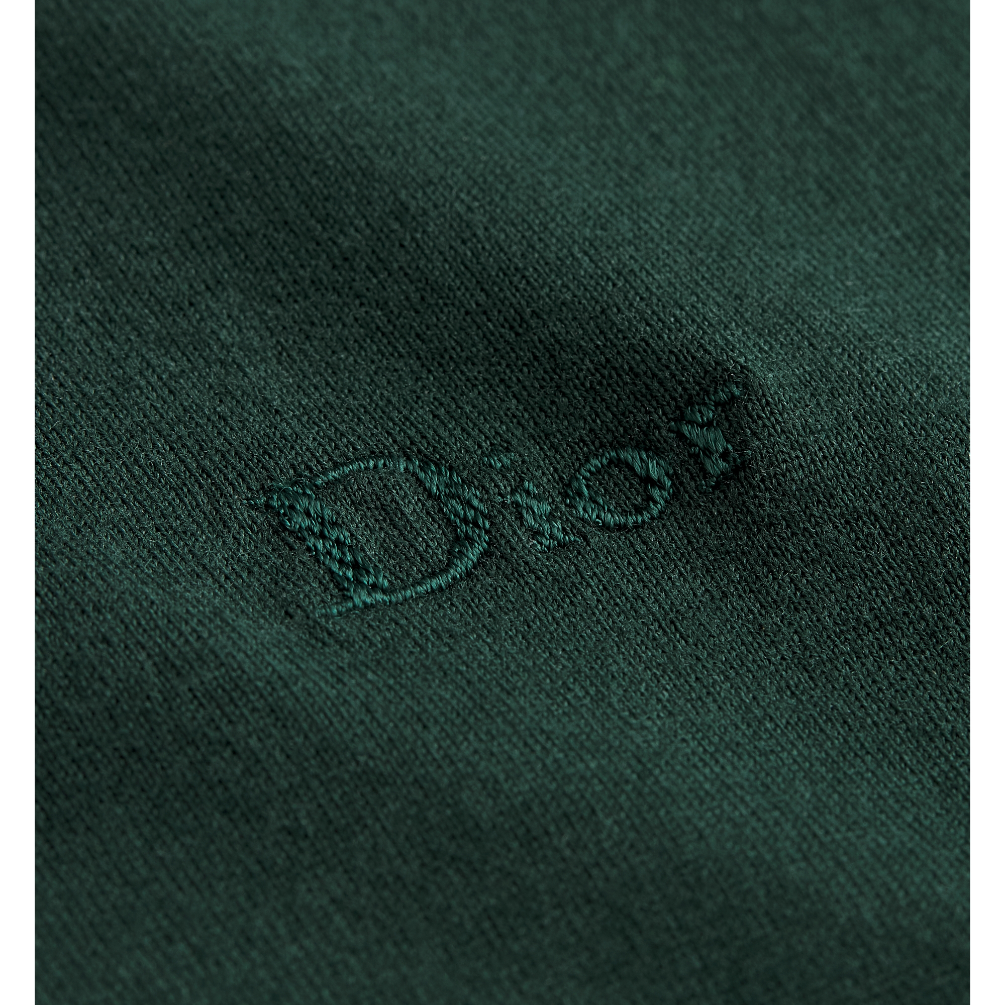 T-Shirt with Dior Embroidery, Relaxed Fit Green Sea Island Cotton Jersey E10