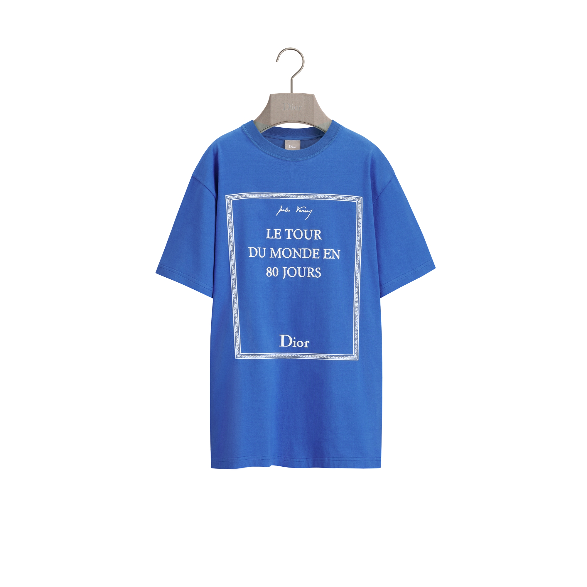 Kan ディオール　Tシャツ T-Shirt with Dior Embroidery, Relaxed Fit Black Cotton Jersey | DIOR
