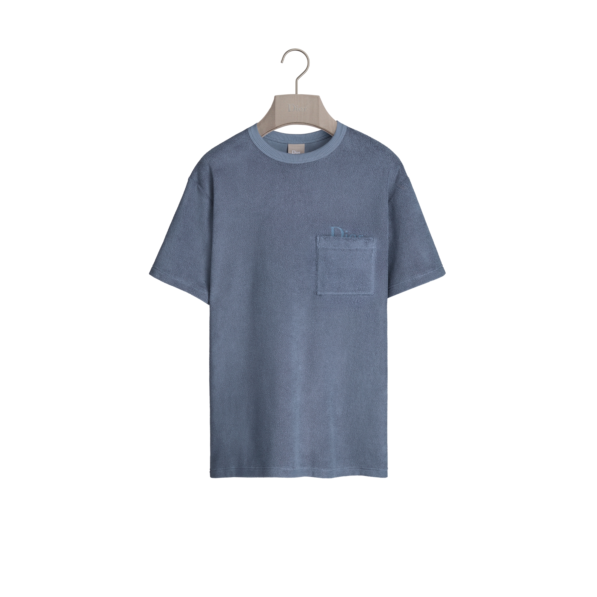  Blauwe katoenen badstof