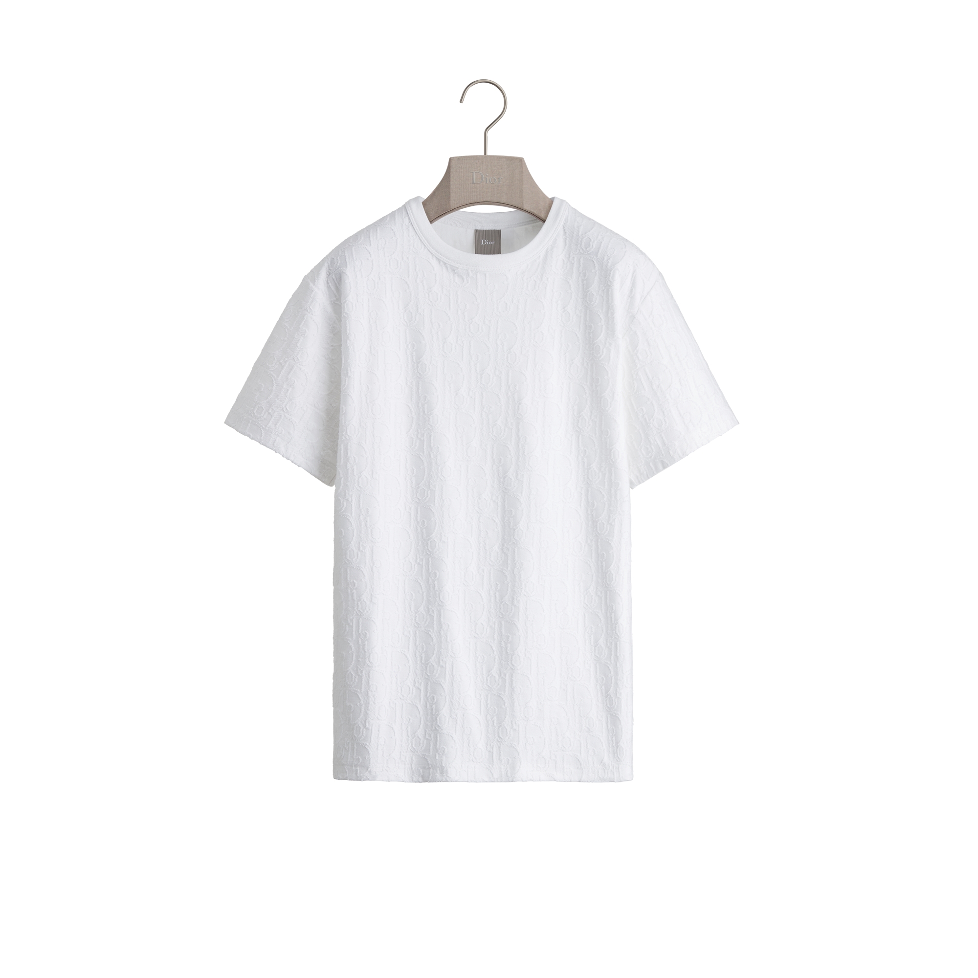 DIOR ディオール オブリーク トロッター Tシャツ M 白 DIOR | Tシャツ (リラックス フィット) ディオール オブリーク テリー