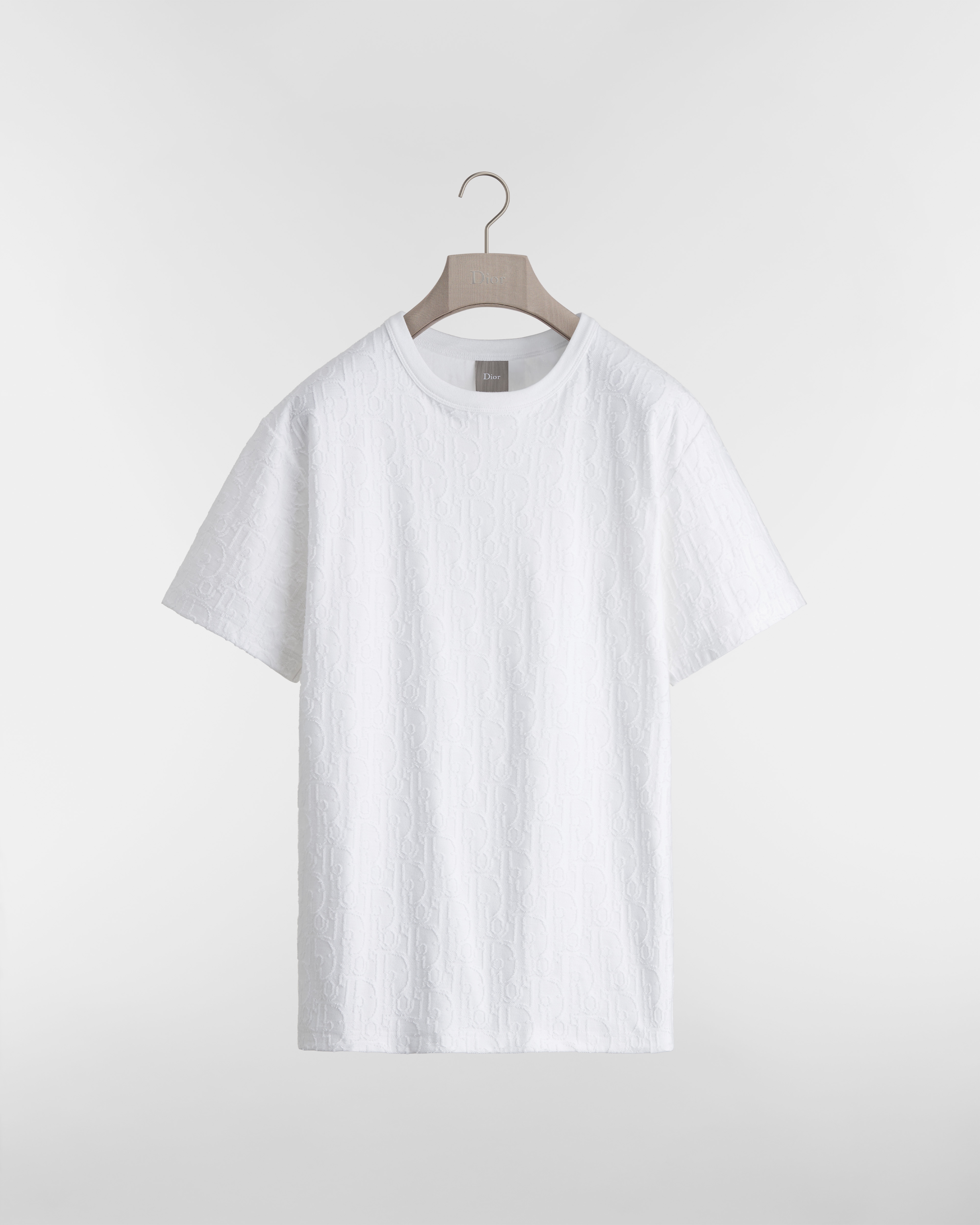 T-shirt Dior Oblique, coupe relax Jersey de coton blanc E01