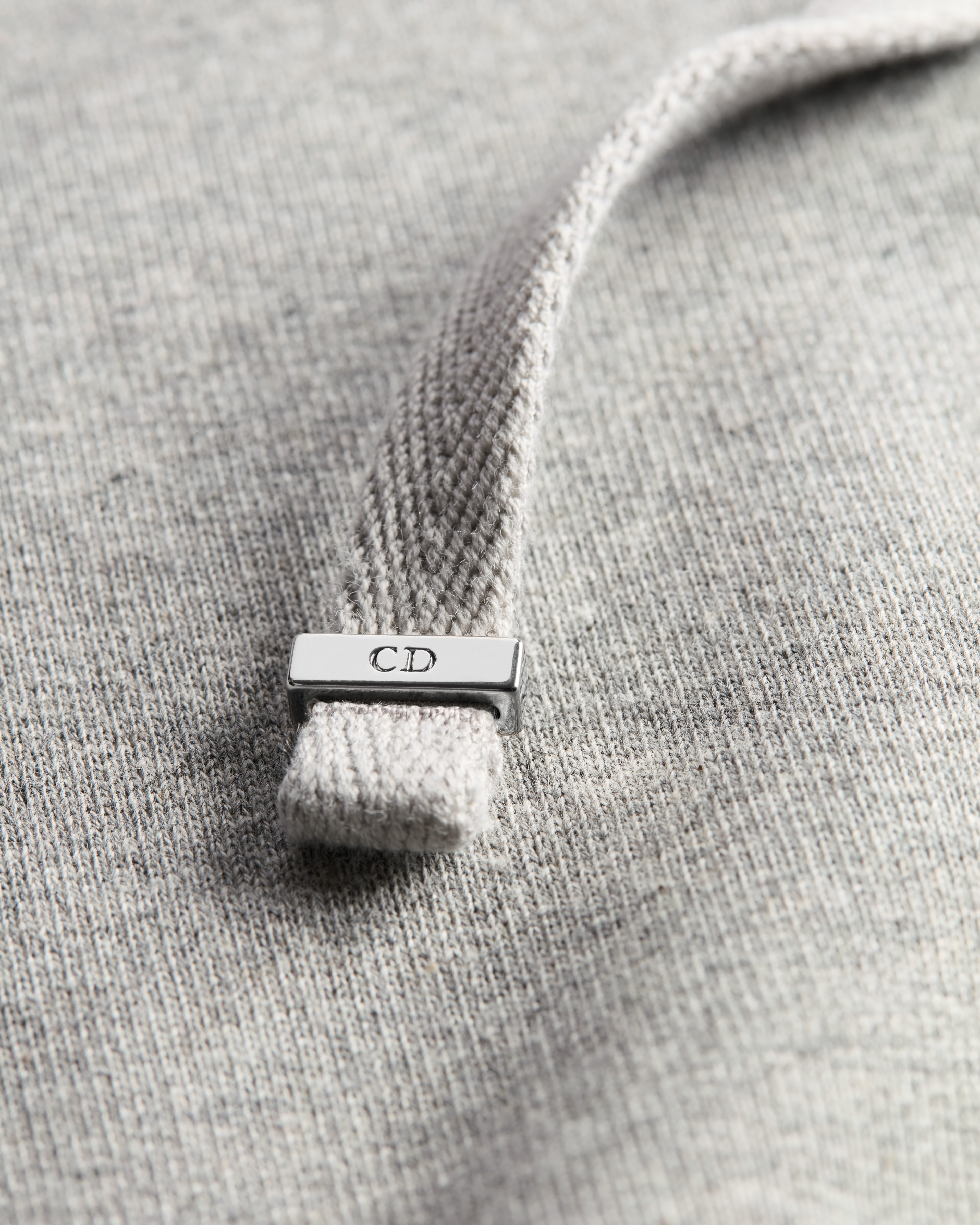 Hooded Sweatshirt with Dior Blason Embroidery, Relaxed Fit