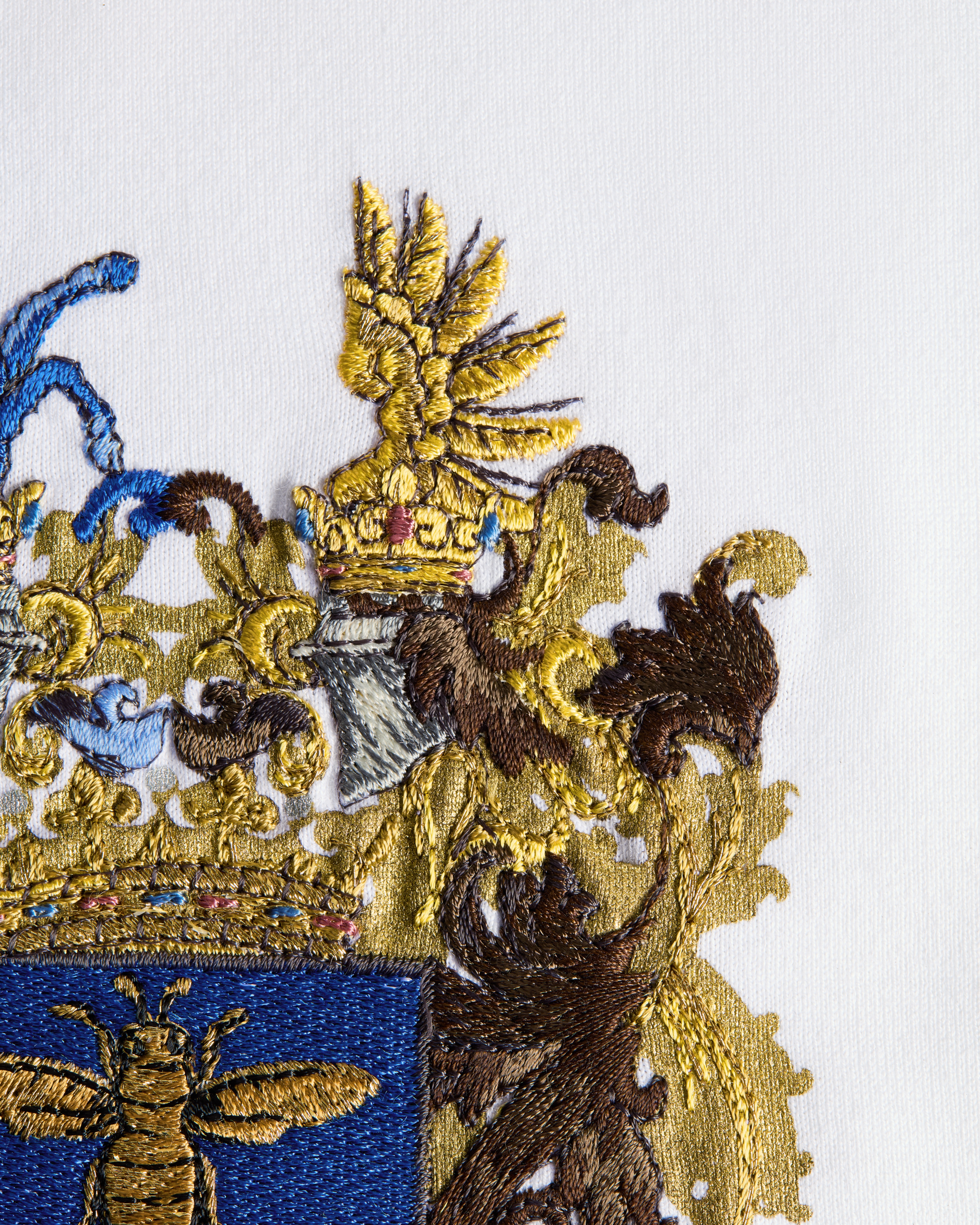 T-Shirt with Dior Blason Embroidery, Relaxed Fit