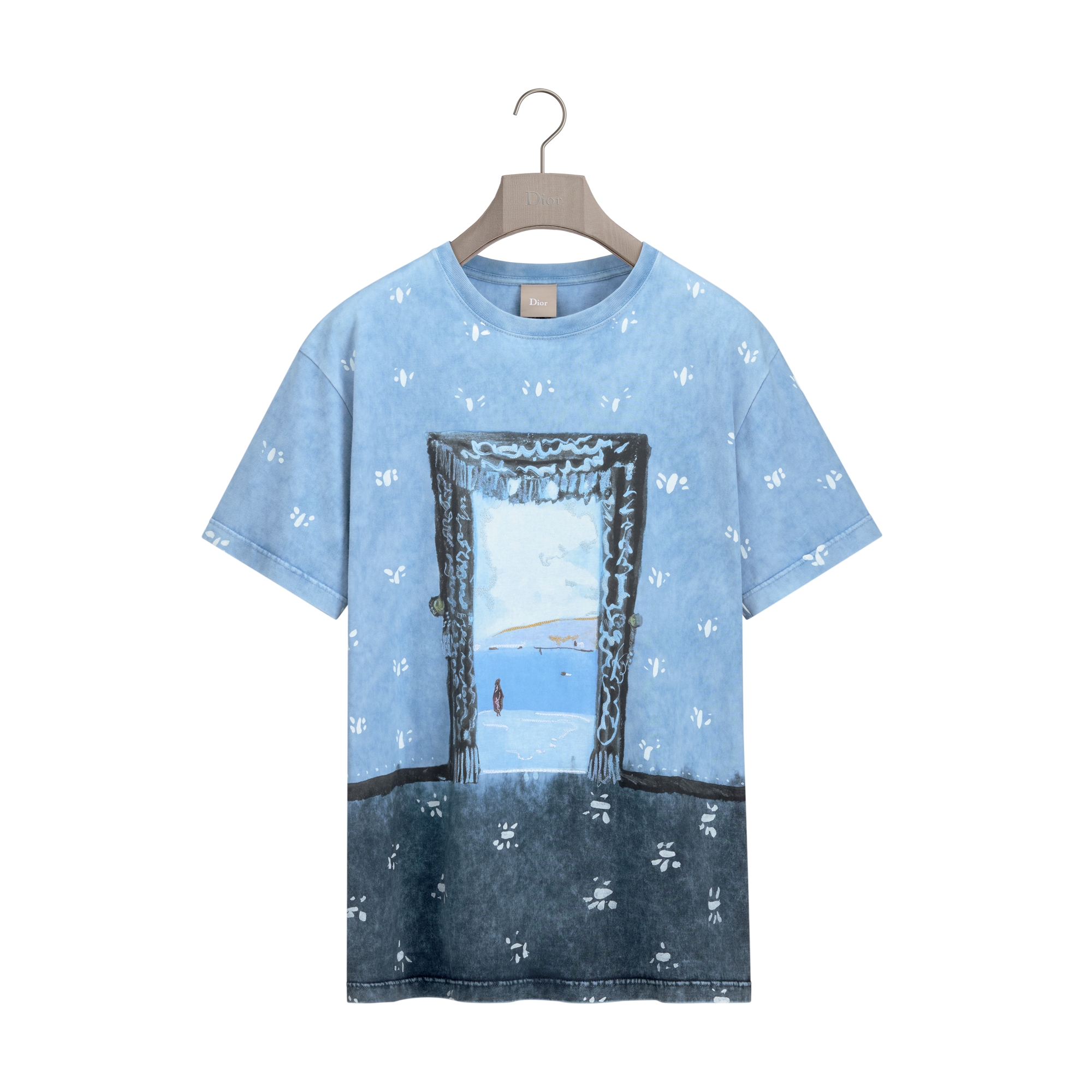 Dioriviera T-Shirt, Relaxed Fit Blue Cotton Jersey | DIOR