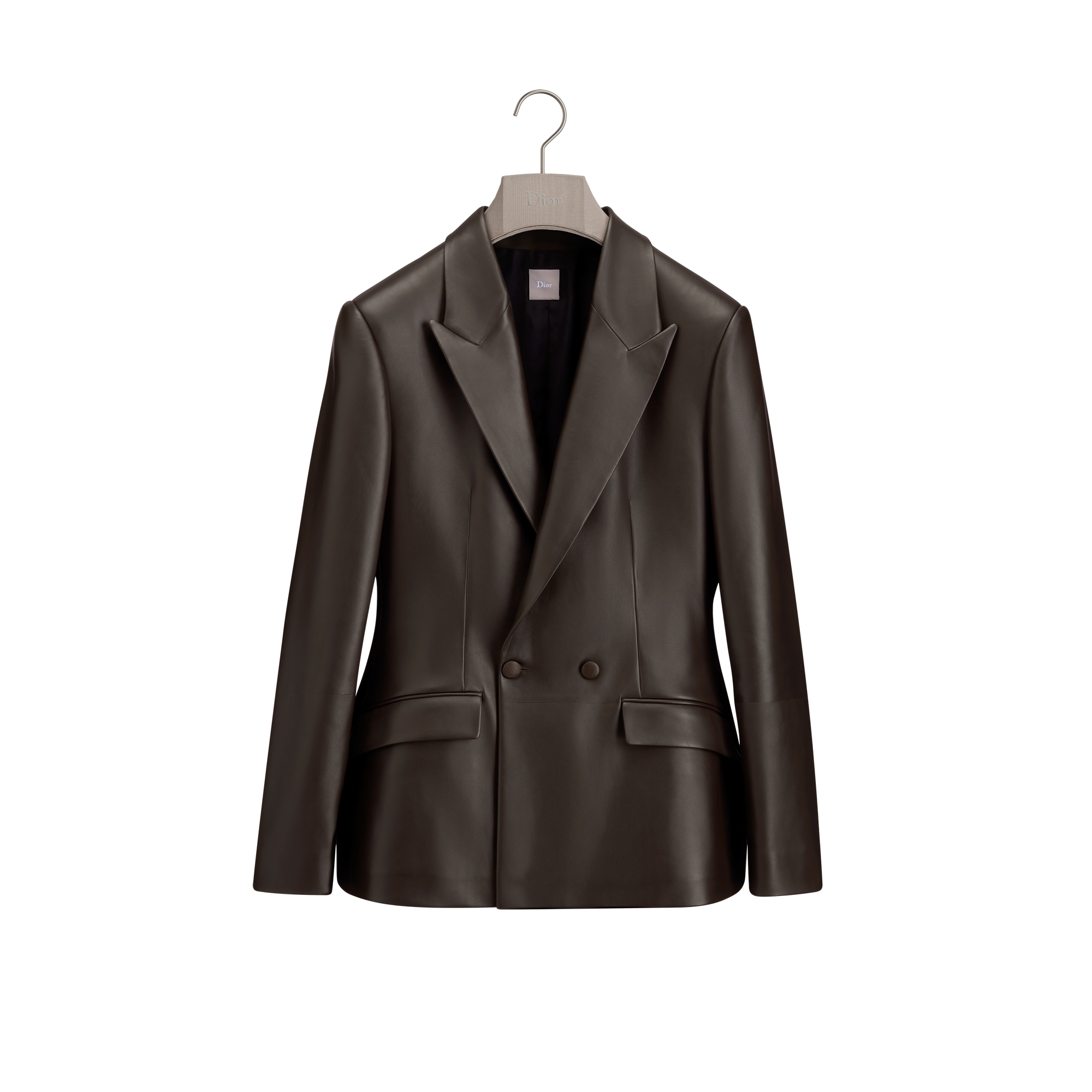 Bar Jacket Deep Brown Lambskin E01