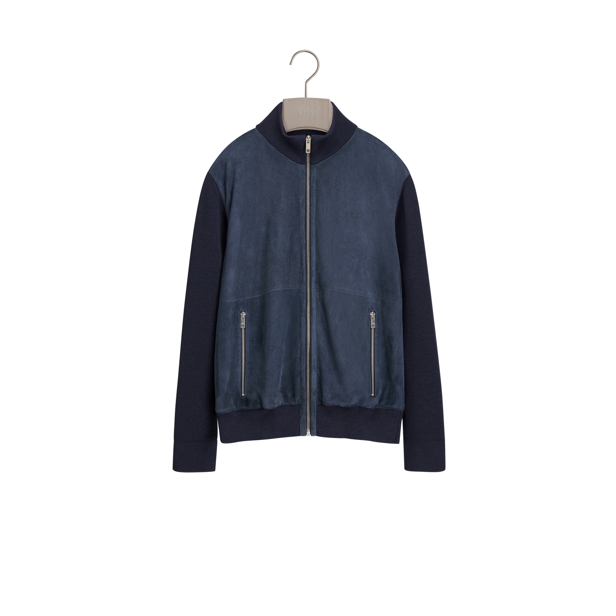 【ゆあ】digne完売品★sporty blouson navy Zipped Jacket Navy Blue Lambskin | DIOR
