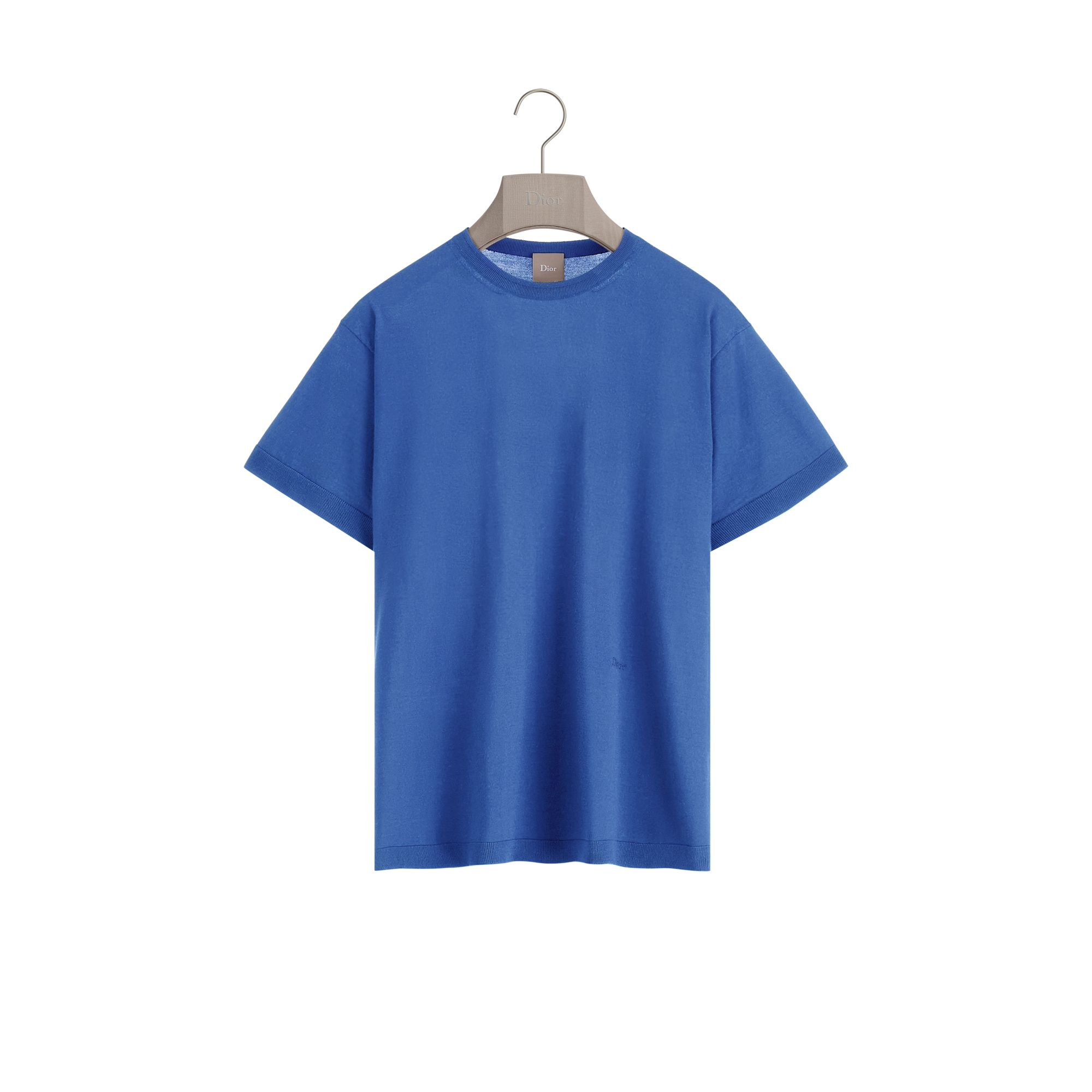  Blue Wool and Silk Knit