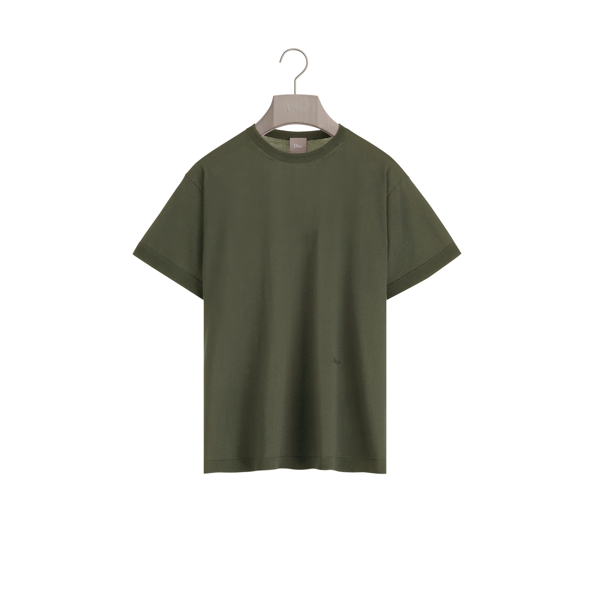  Woll- und Seidenstrick in Khaki