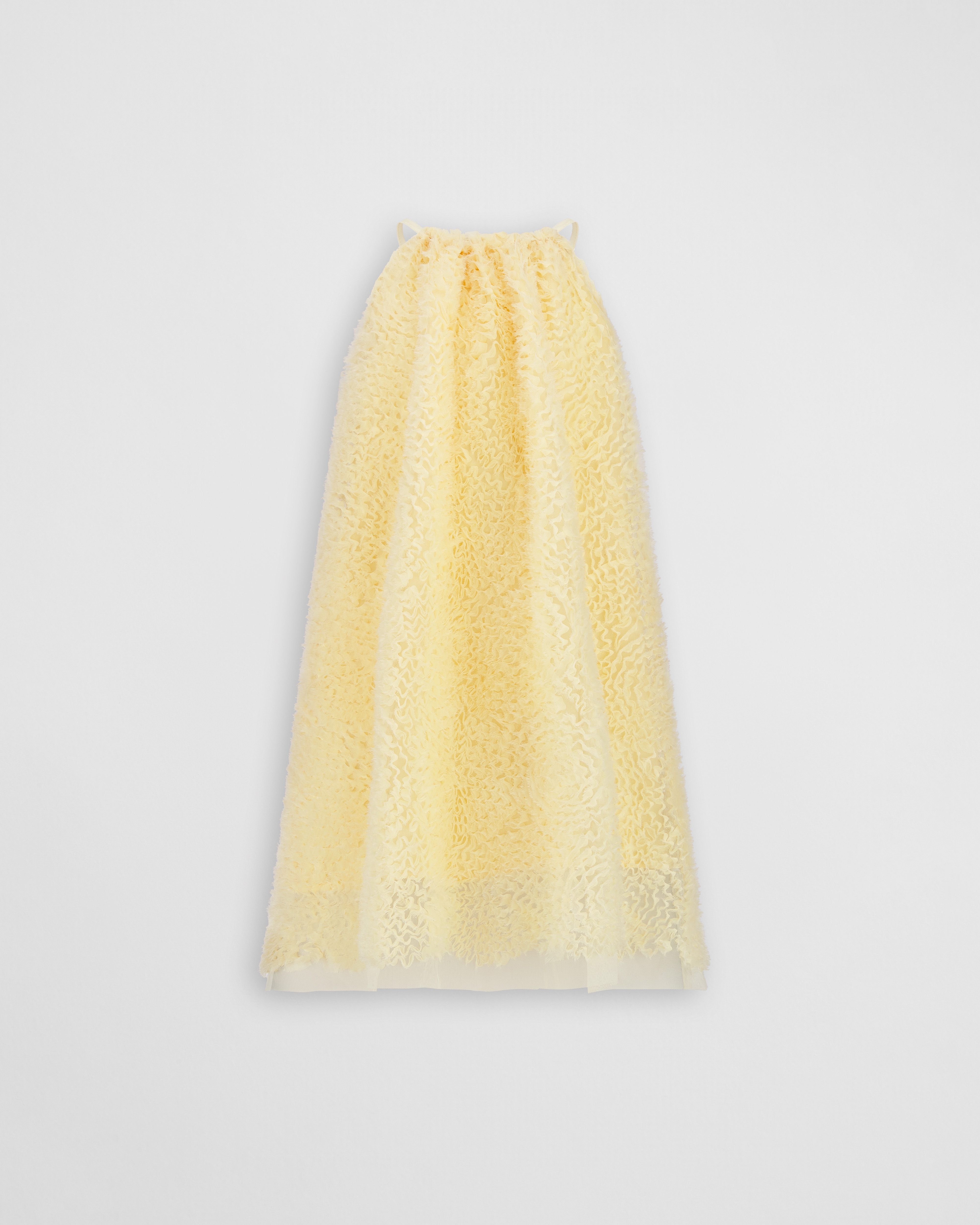 キッズ フレアドレス フェザーエフェクト エンブロイダリー チュール E01