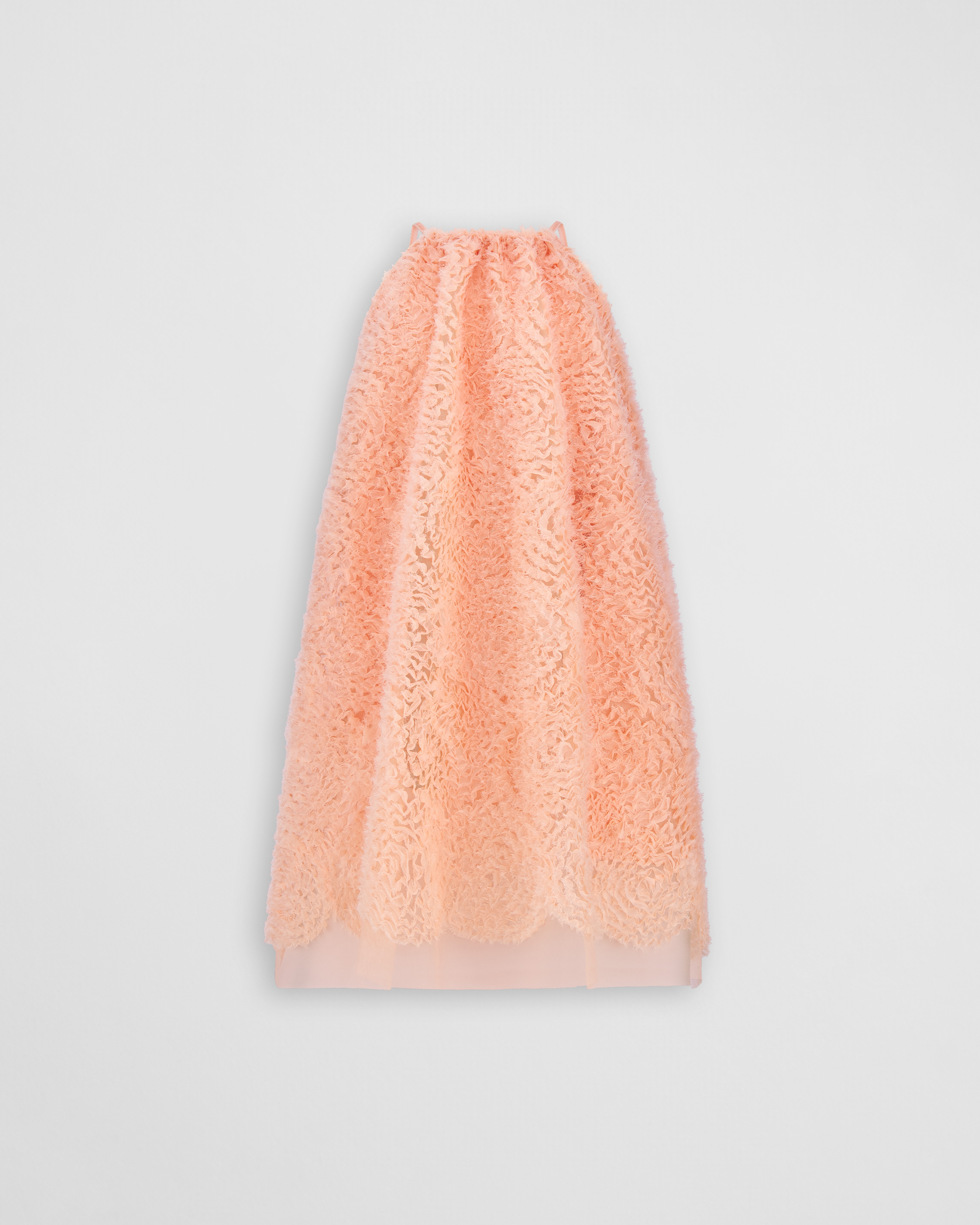 キッズ フレアドレス フェザーエフェクト エンブロイダリー チュール E01