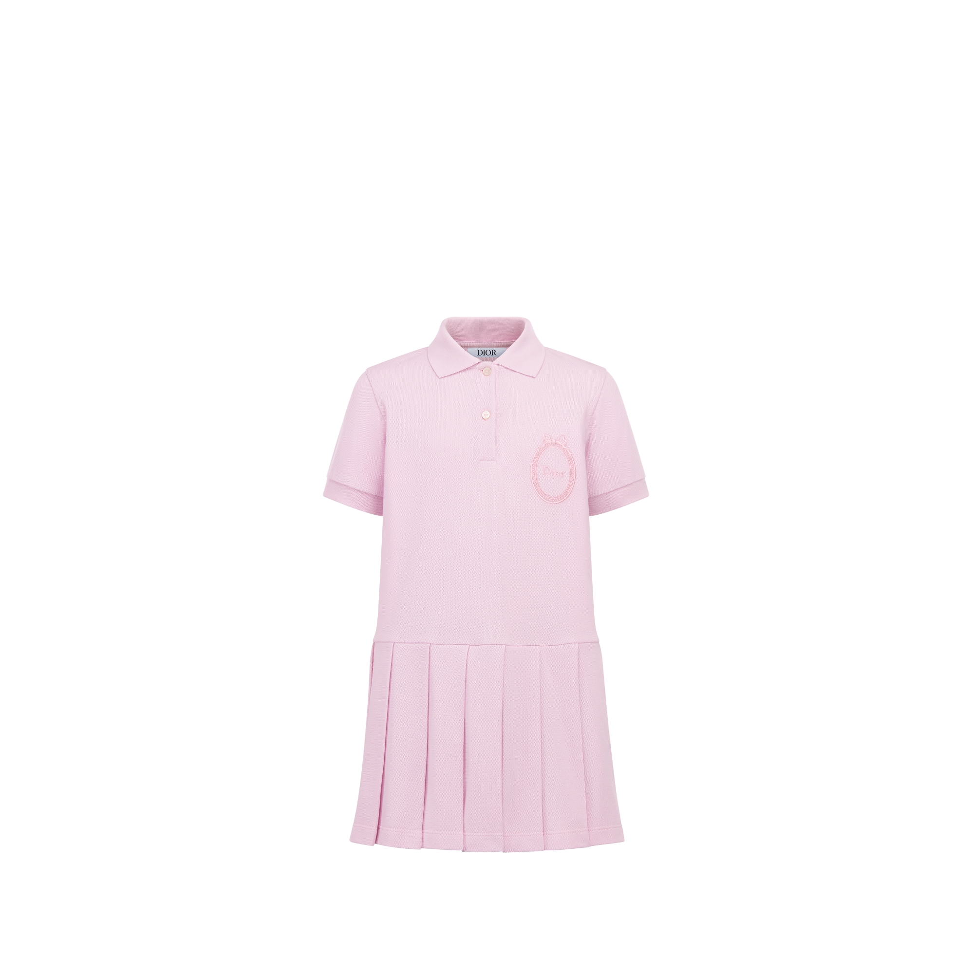 Kids' Tennis Dress Lilac Cotton Piqué E01