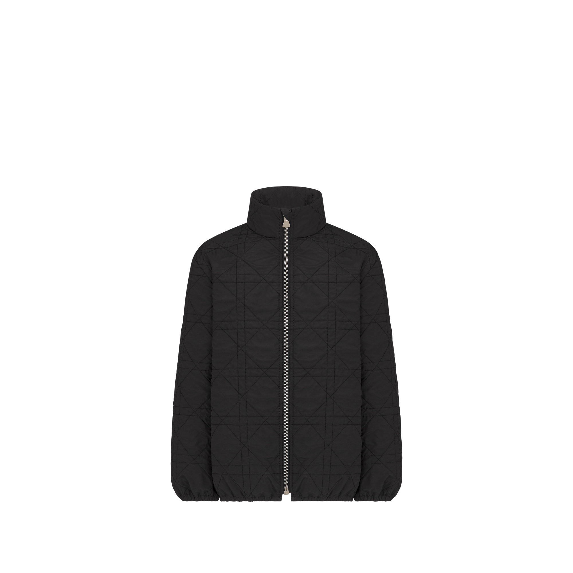 3-in-1-Mantel für Kinder Wollmischung in Schwarz und Bandmotiv mit verschwommenem Effekt in Weiß E09