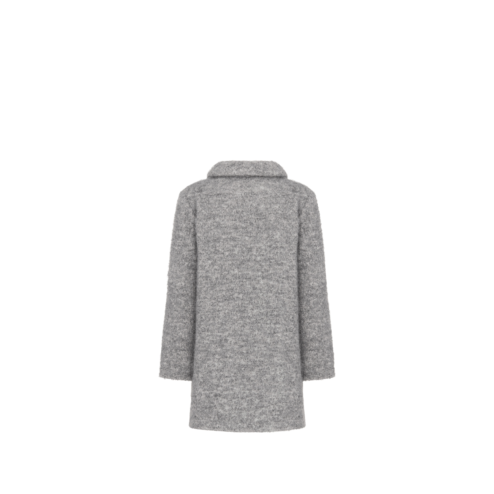 Kids' Coat Gray Alpaca and Wool E08