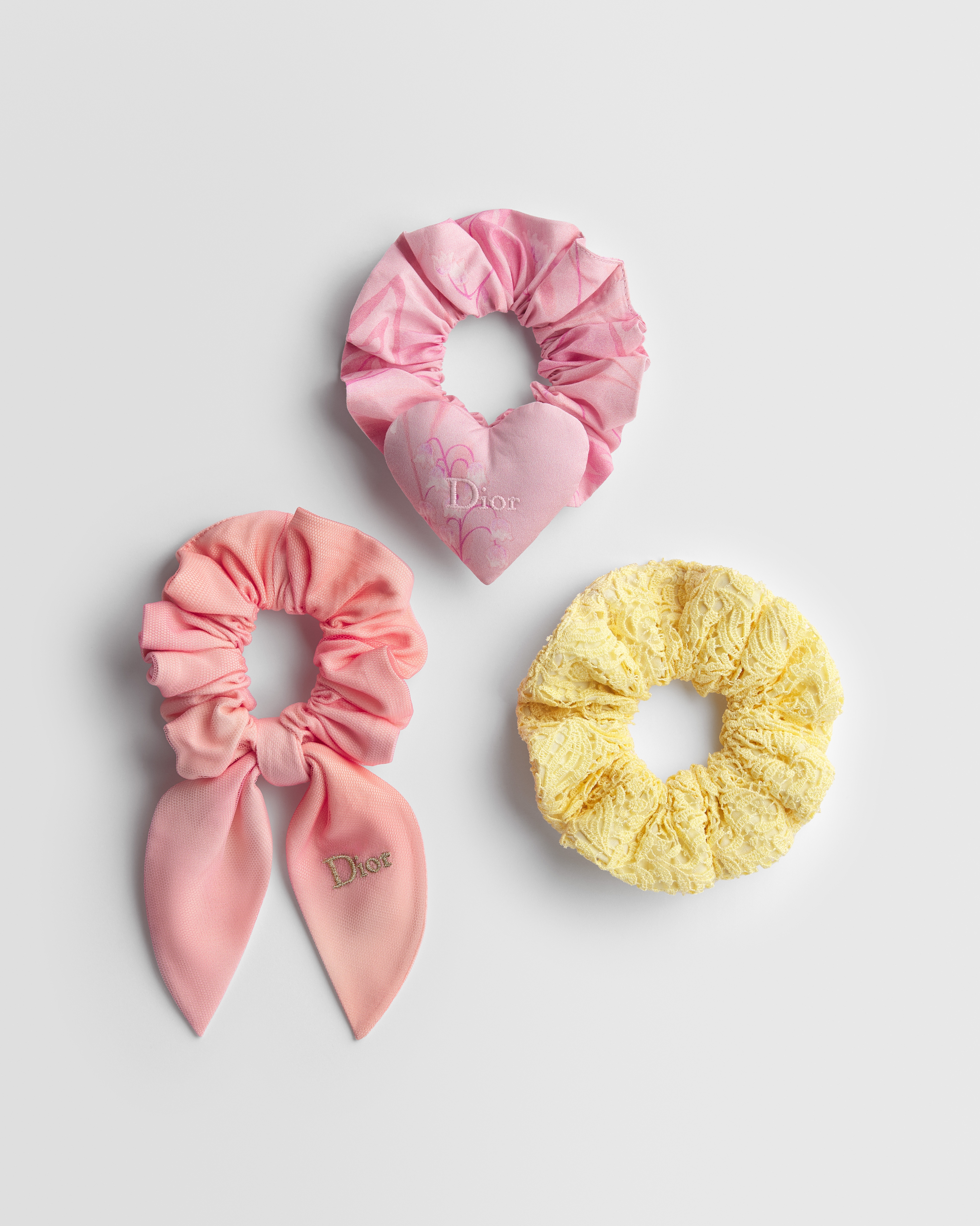 キッズ シュシュ チュール・コットンギピュール・スズラン コットンポプリン E01