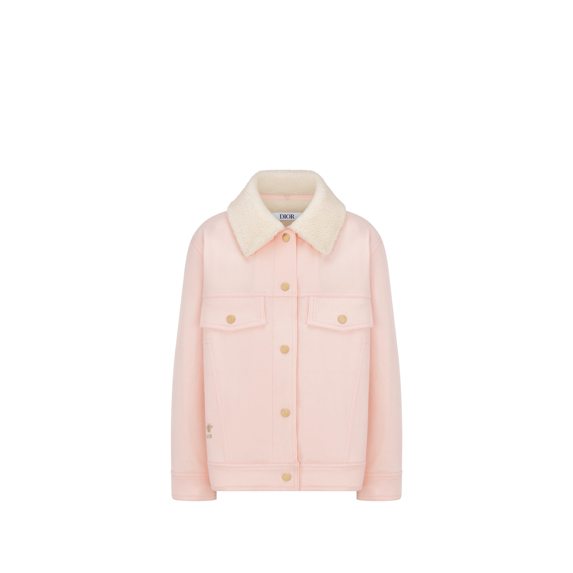 Giacca per bambini Gabardine di cotone rosa pallido E01