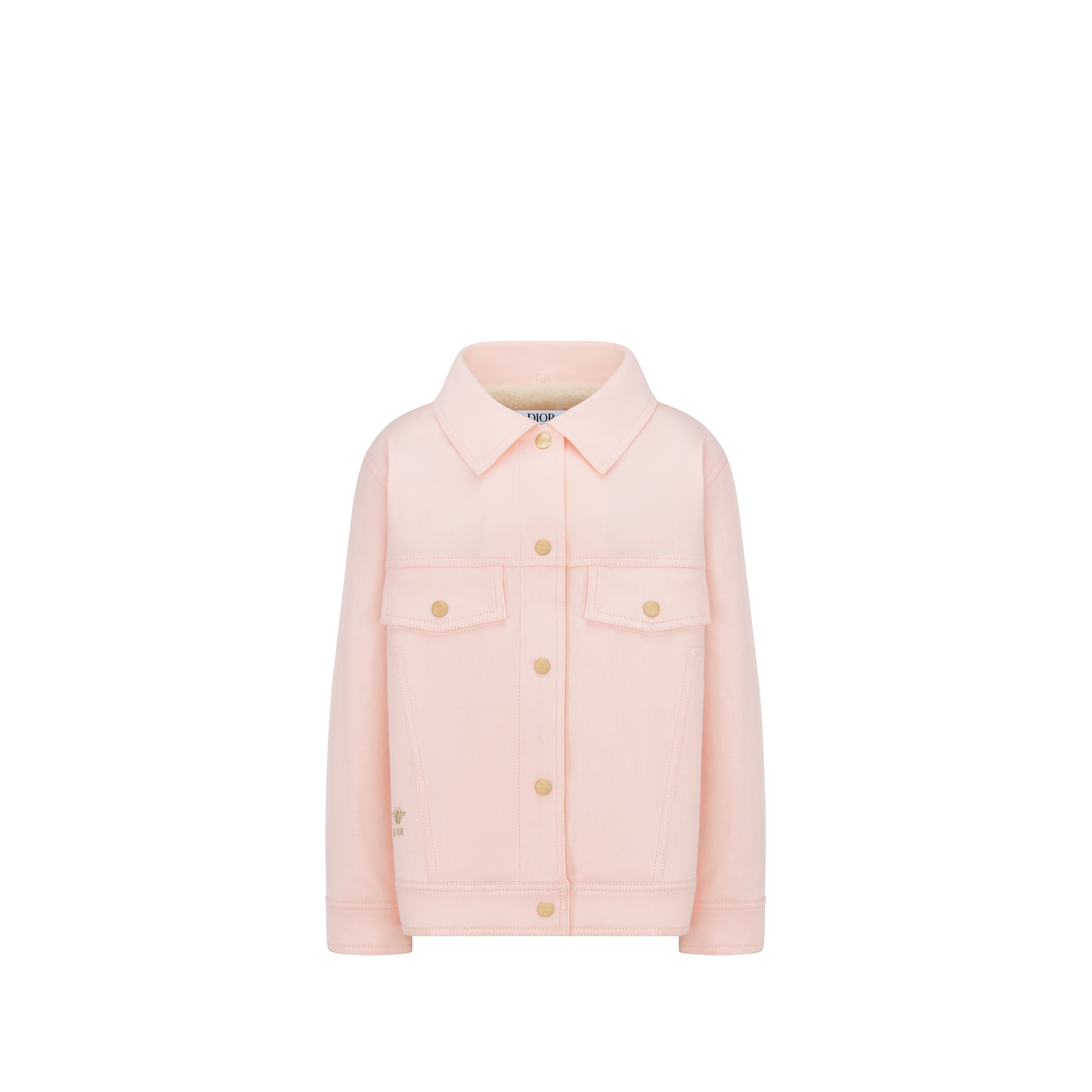 Kids' Jacket Pale Pink Cotton Gabardine E09