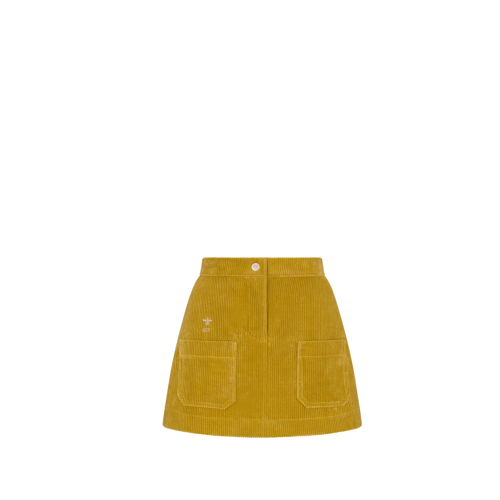 Kids' A-Line Skirt Ochre Corduroy E01